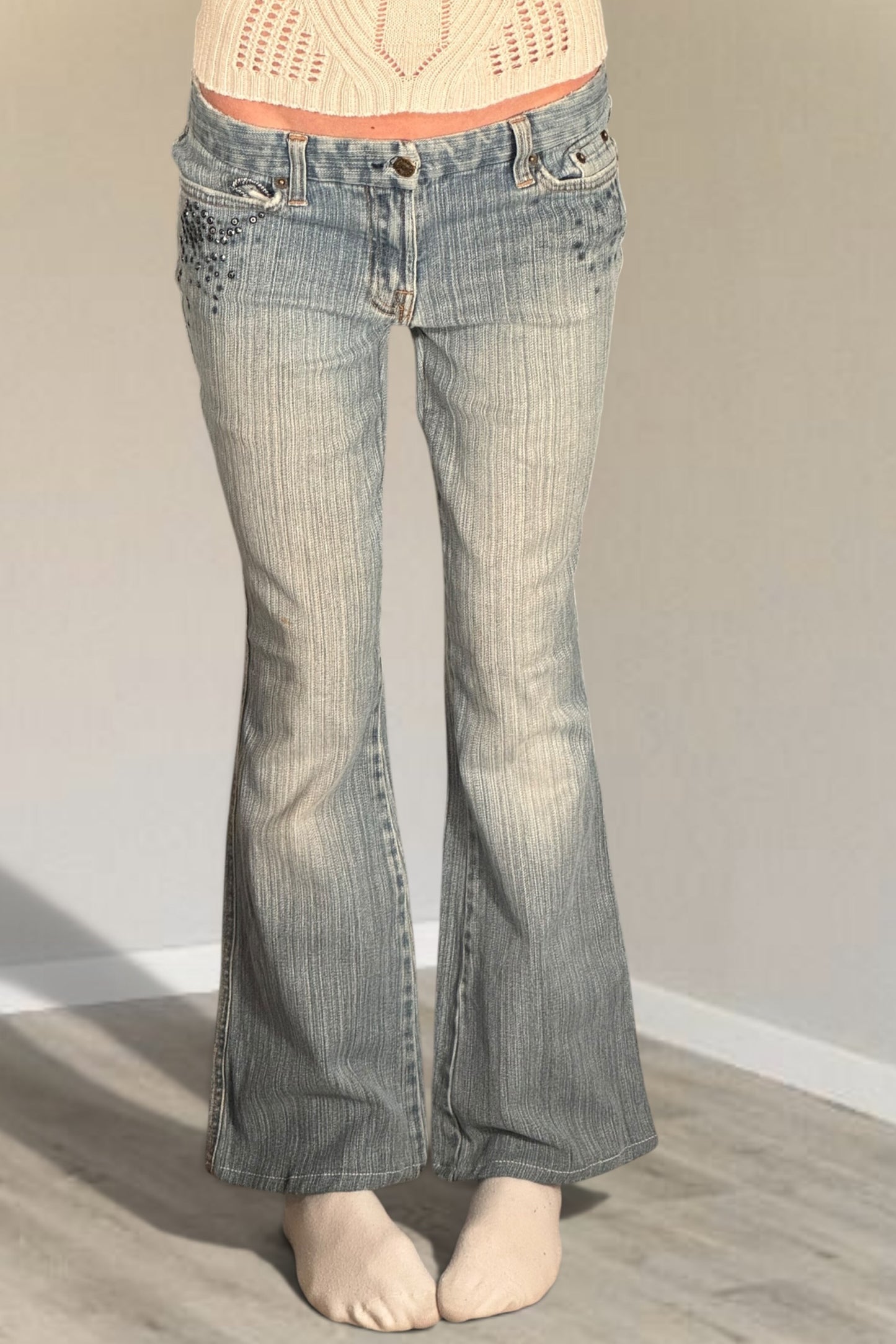 Lågmidjade jeans stl: S