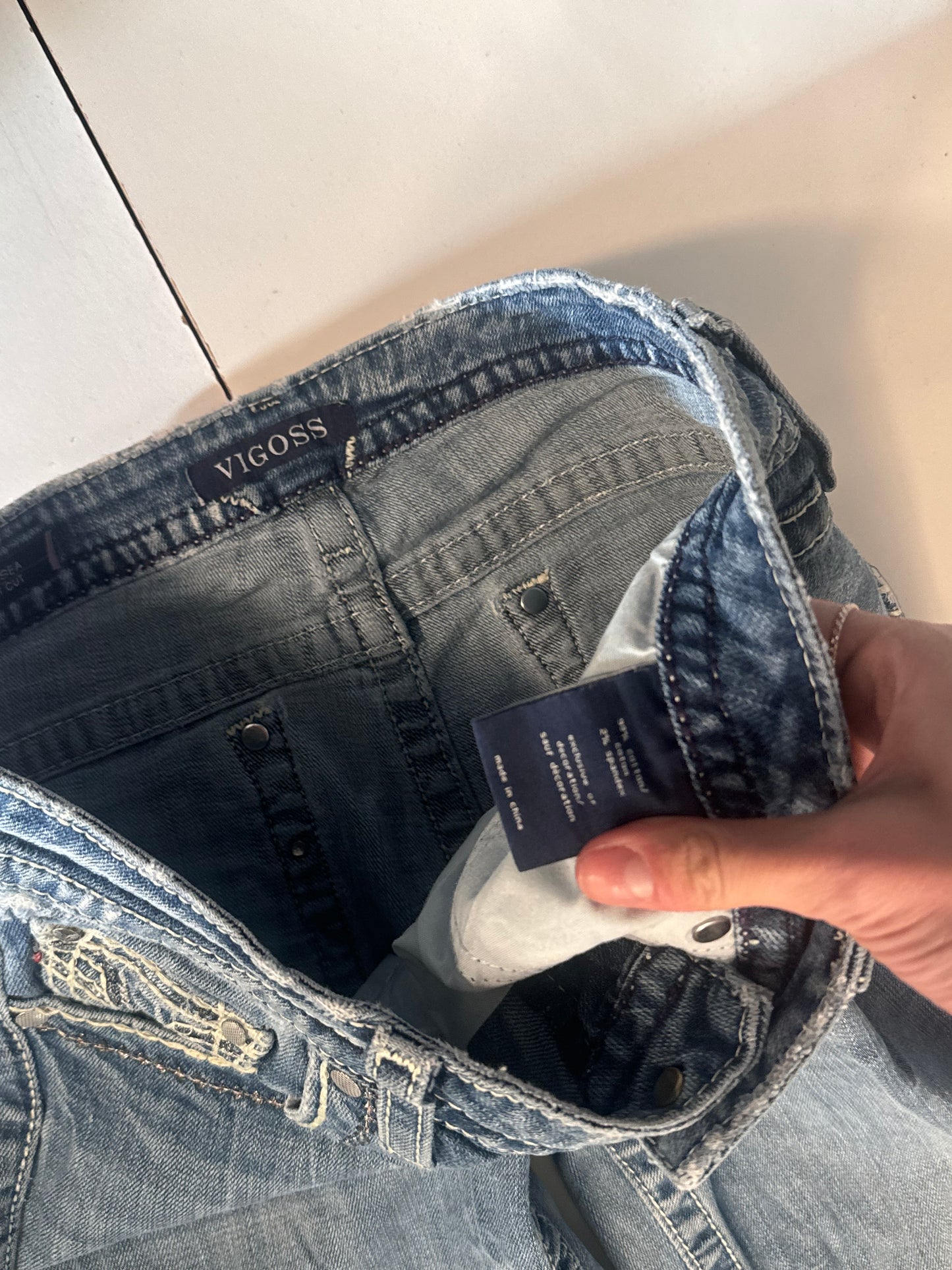 Lavtaljede jeans str: S