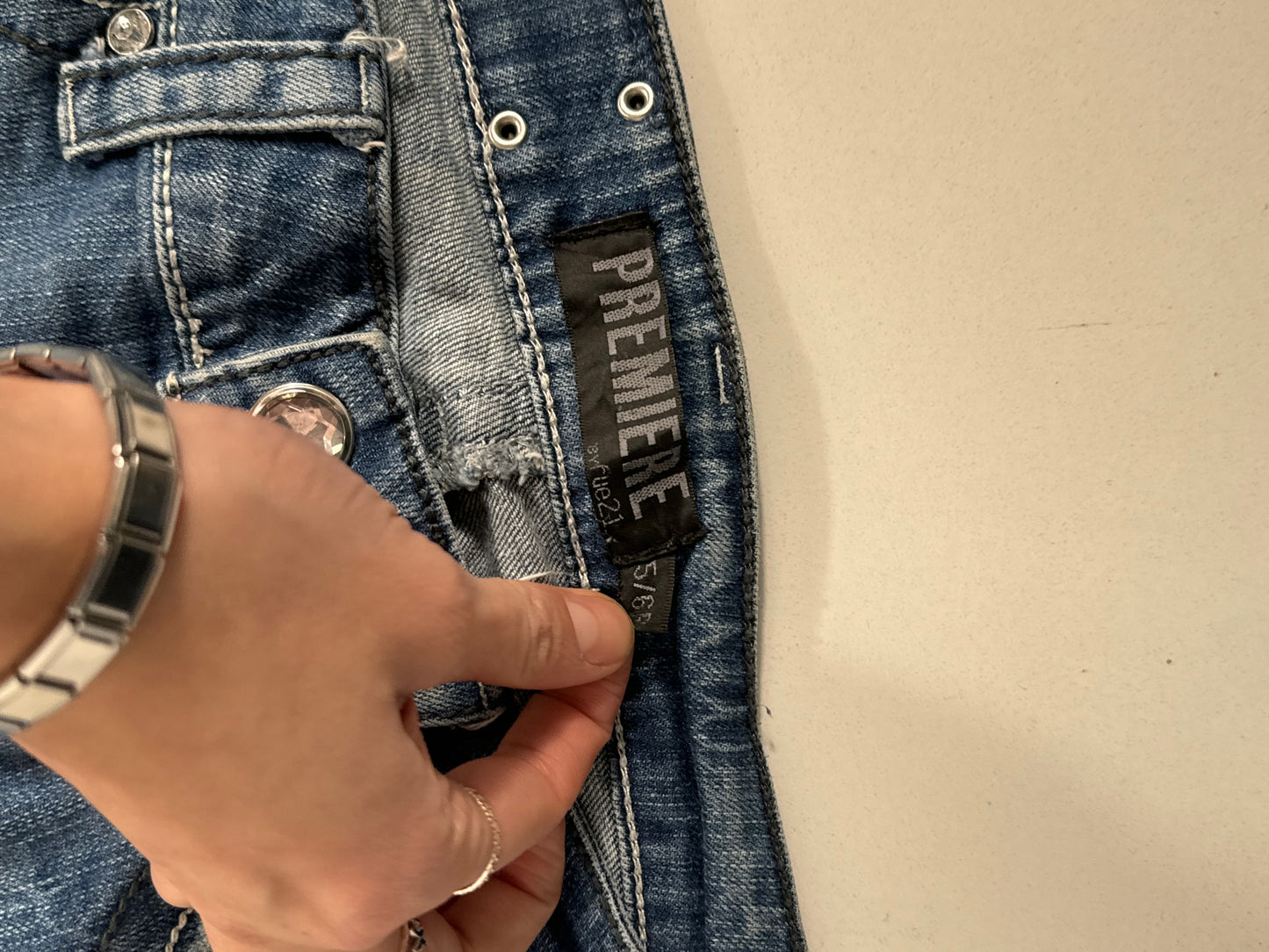 Lavtaljede jeans str: S
