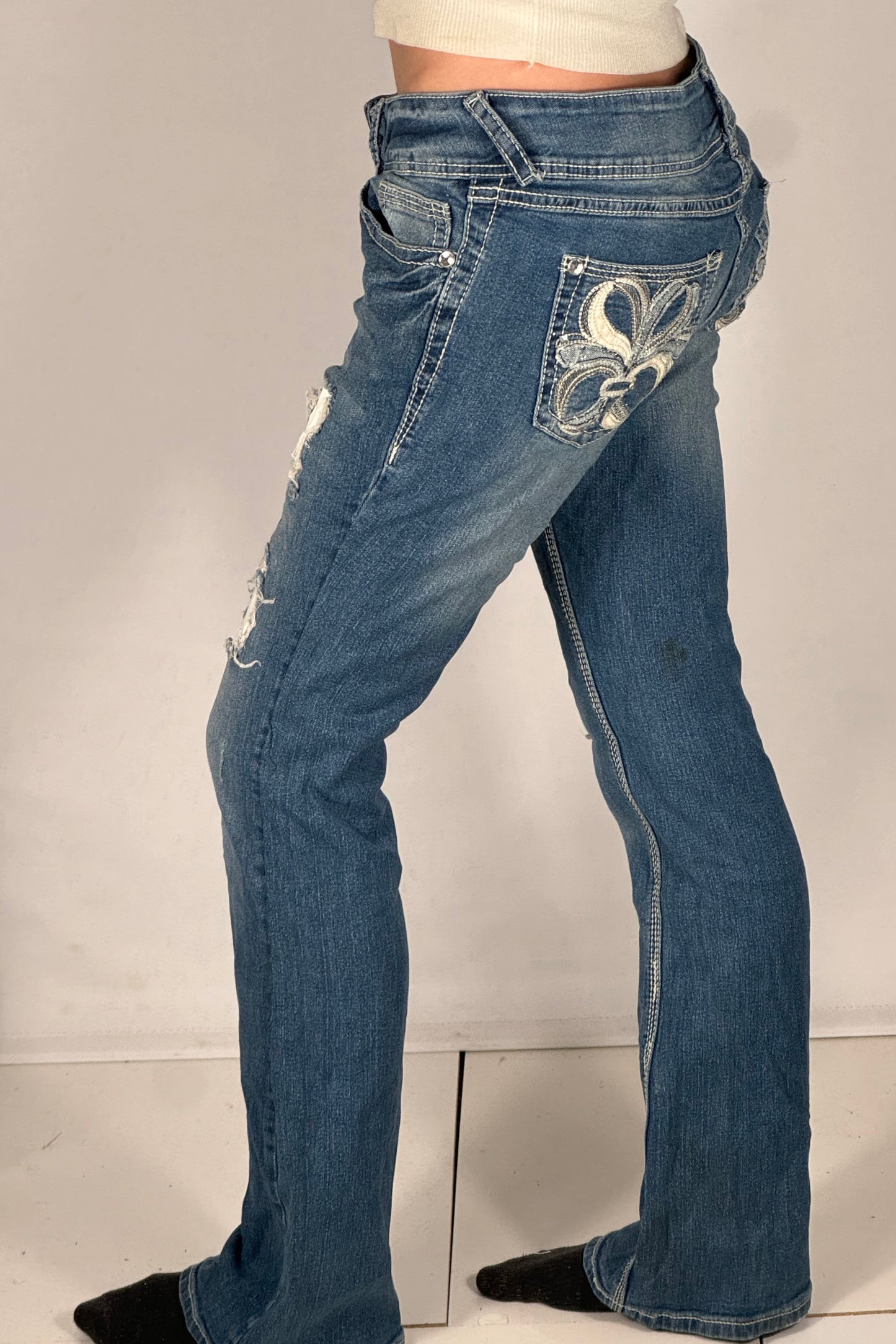 Lågmidjade jeans stl: S/M