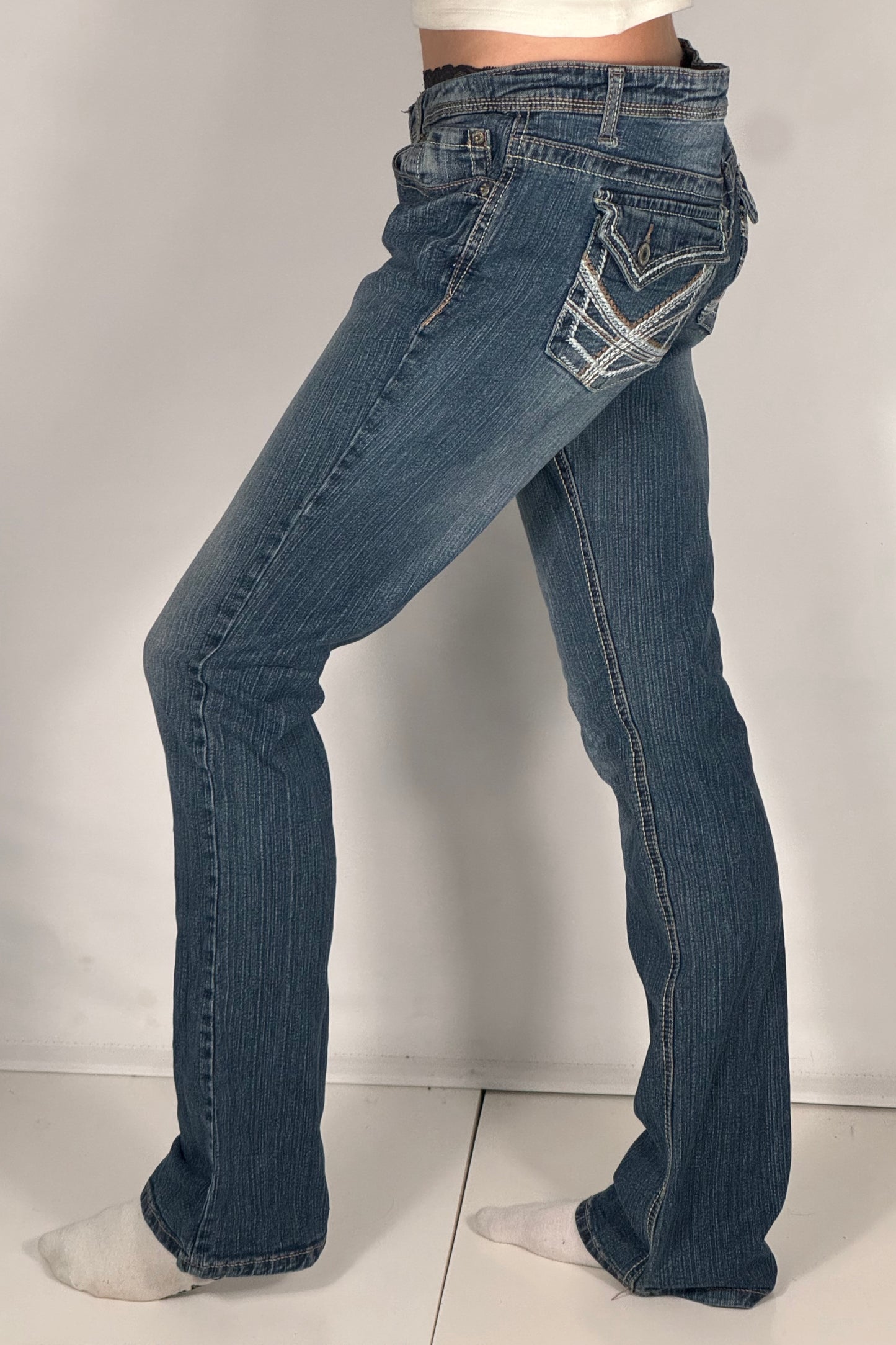 Lågmidjade jeans stl: M