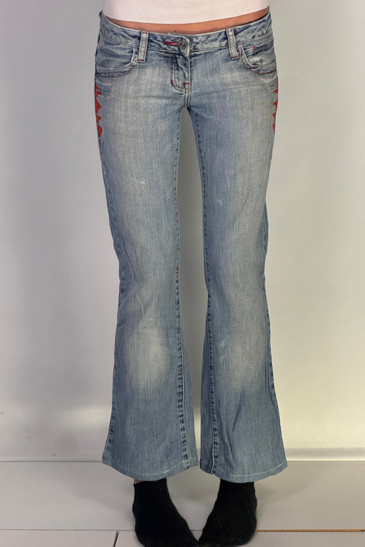 Lågmidjade jeans stl: XS