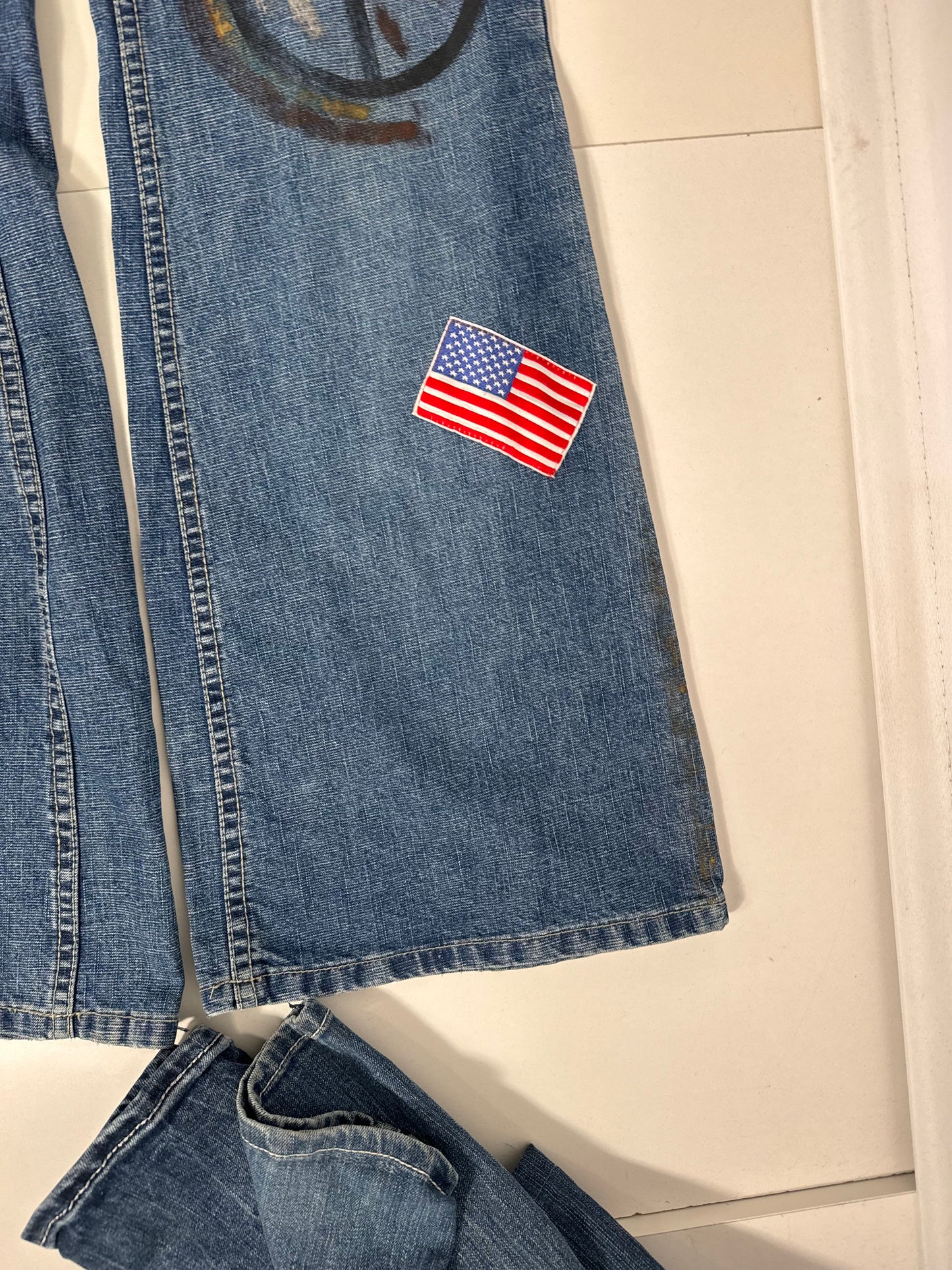 Lågmidjade jeans stl: S