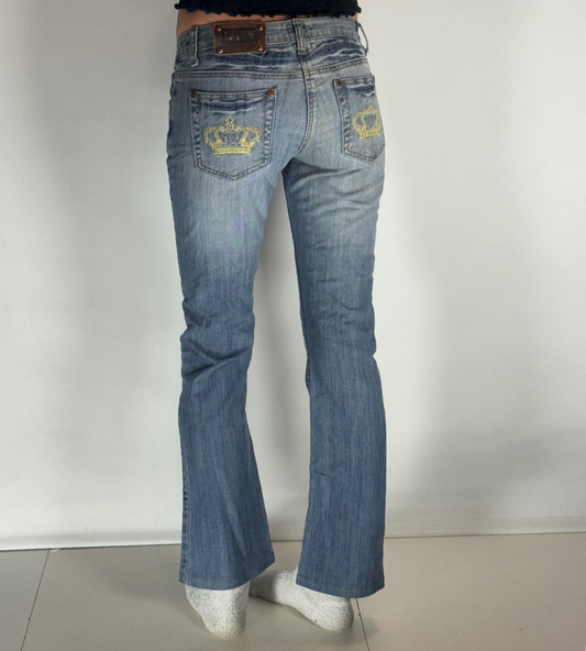 Lågmidjade jeans–stl: XS