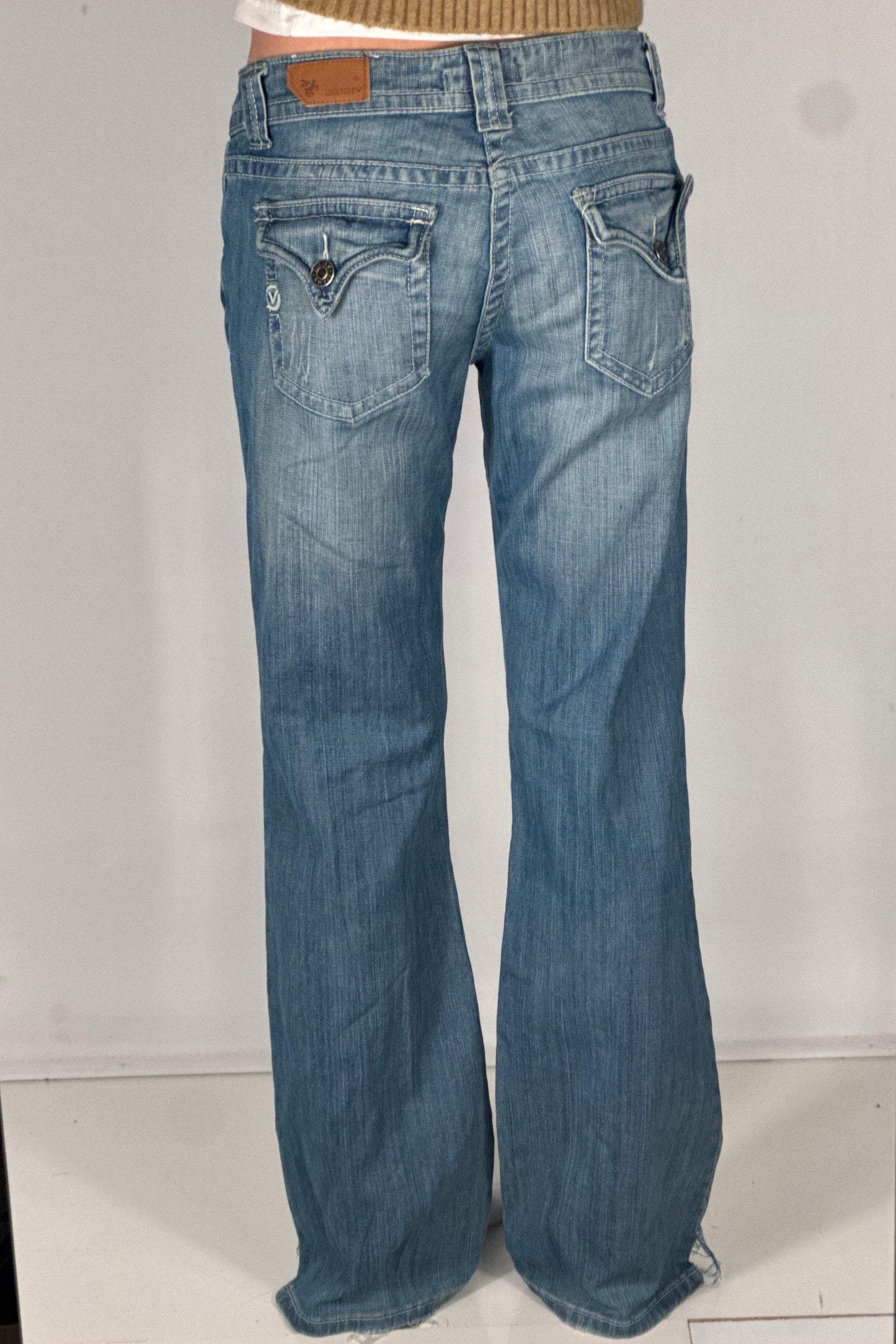 Lavtaljede jeans str: S