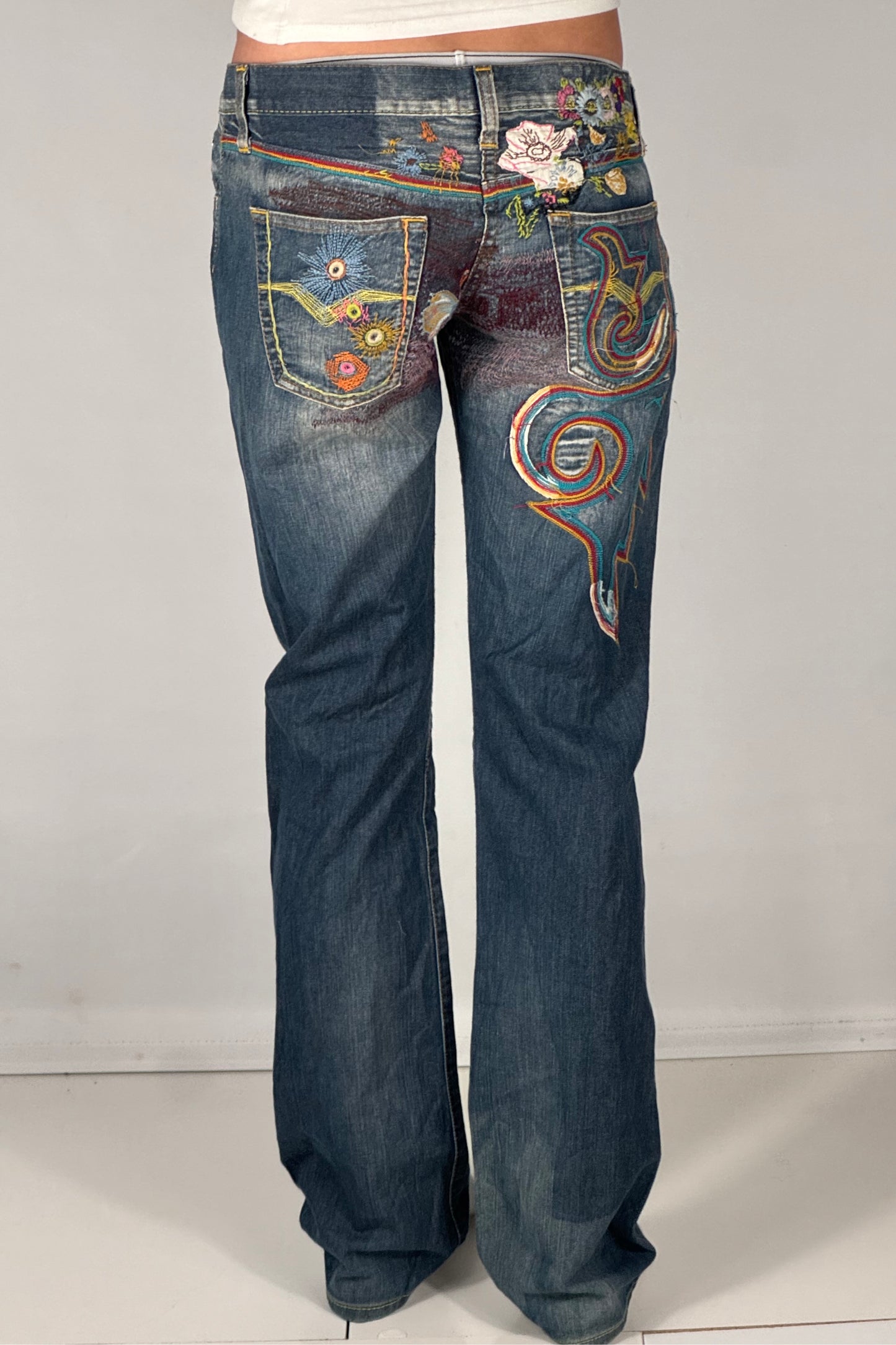 Lavtaljede jeans str: S