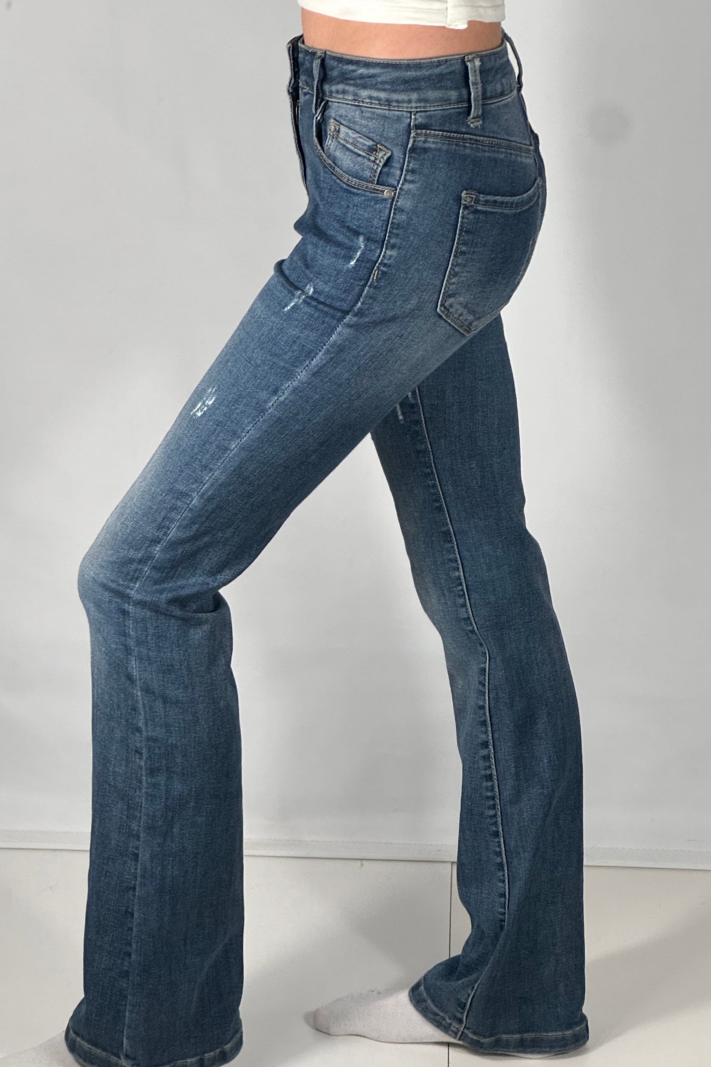 Utsvängda jeans stl: XS