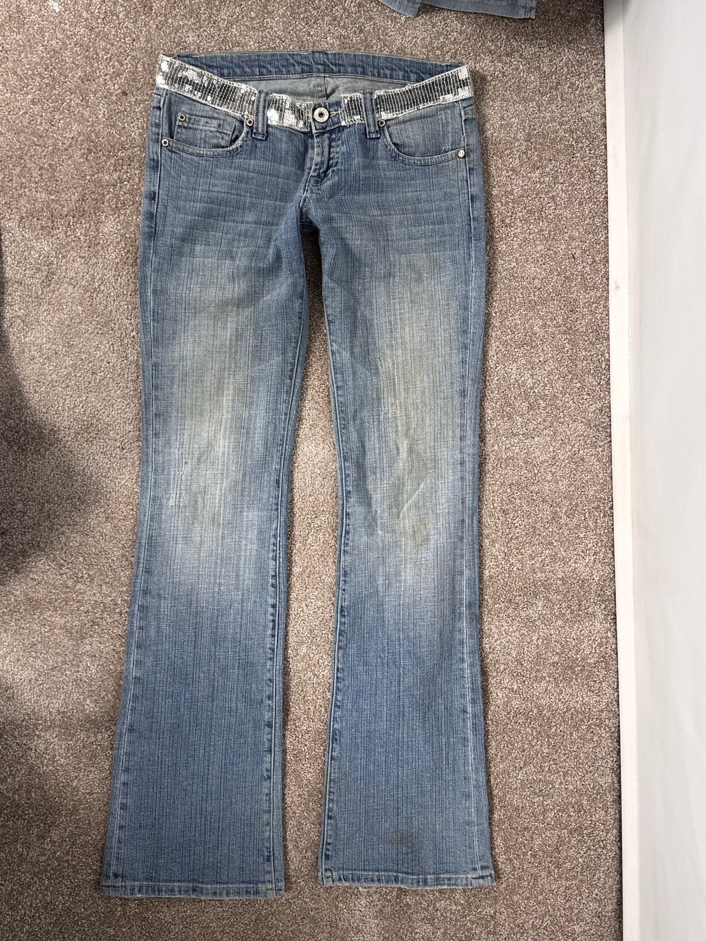 Lågmidjade jeans stl: S