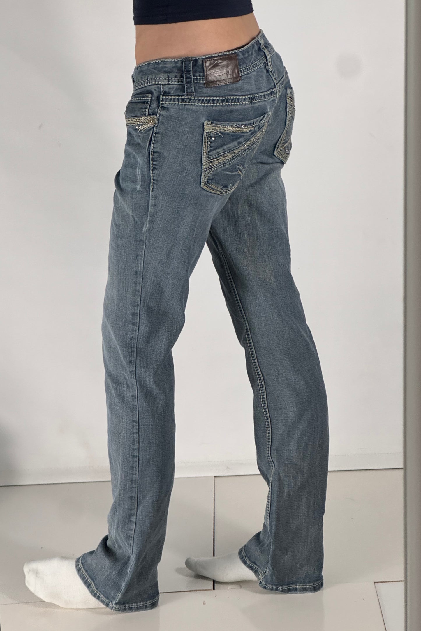 Lågmidjade jeans stl: S