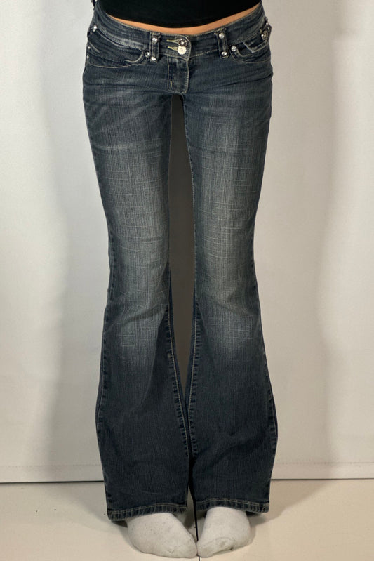 Lågmidjade jeans stl: XXS/XS