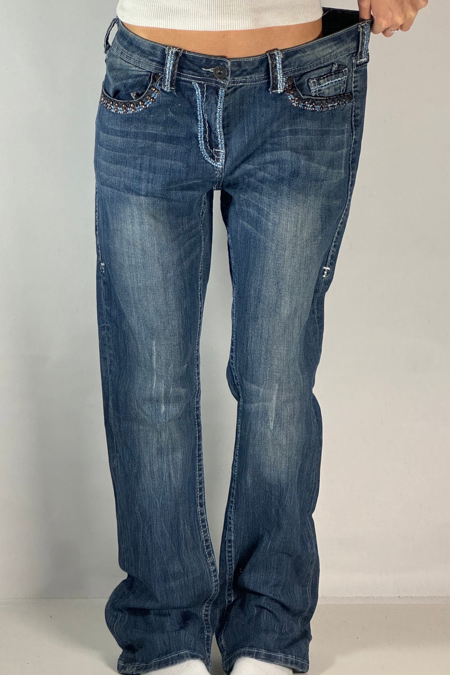 Lågmidjade jeans stl: