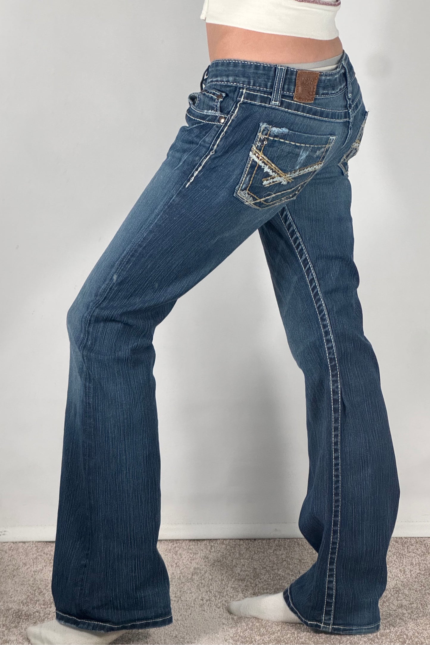 Lågmidjade jeans stl: S