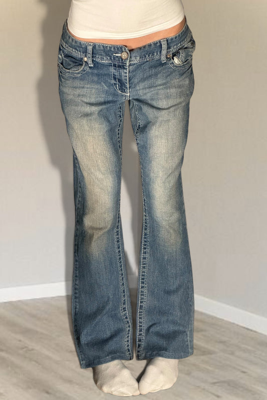Lågmidjade jeans stl: M
