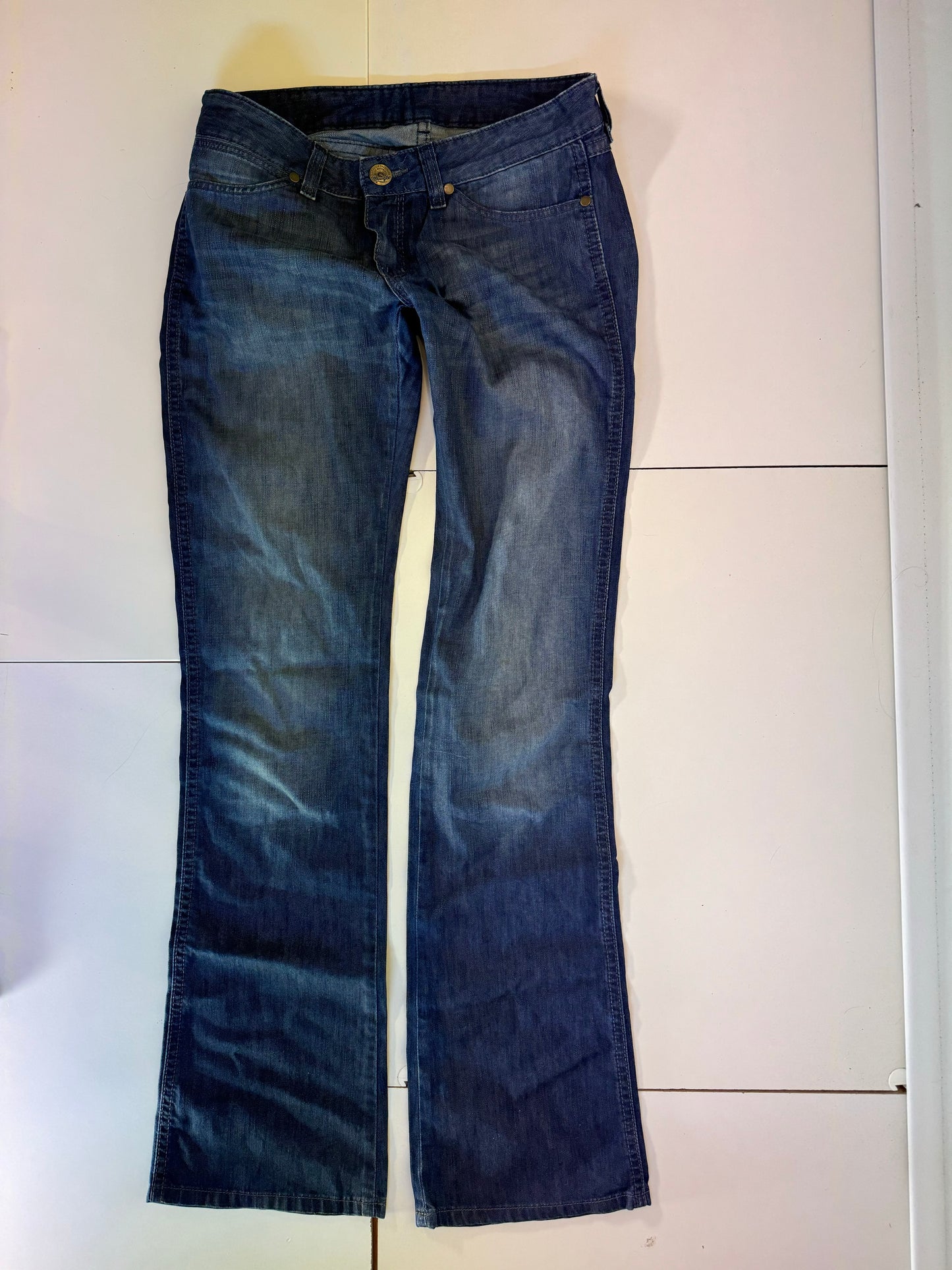 Lågmidjade jeans–stl: S