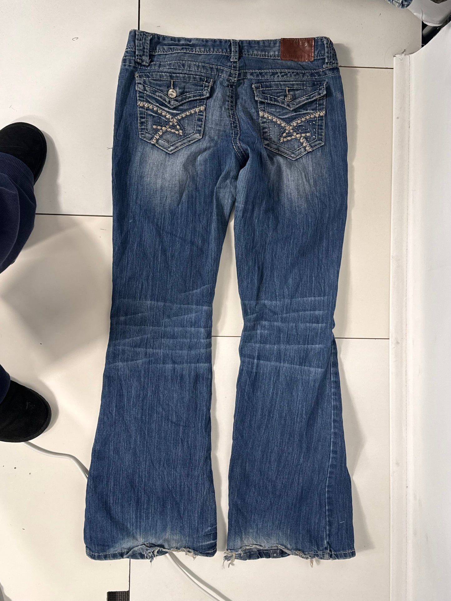 Lavtaljede jeans str: M
