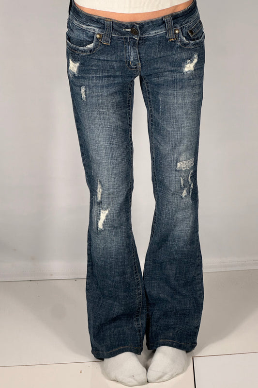 Lavtaljede jeans str: S