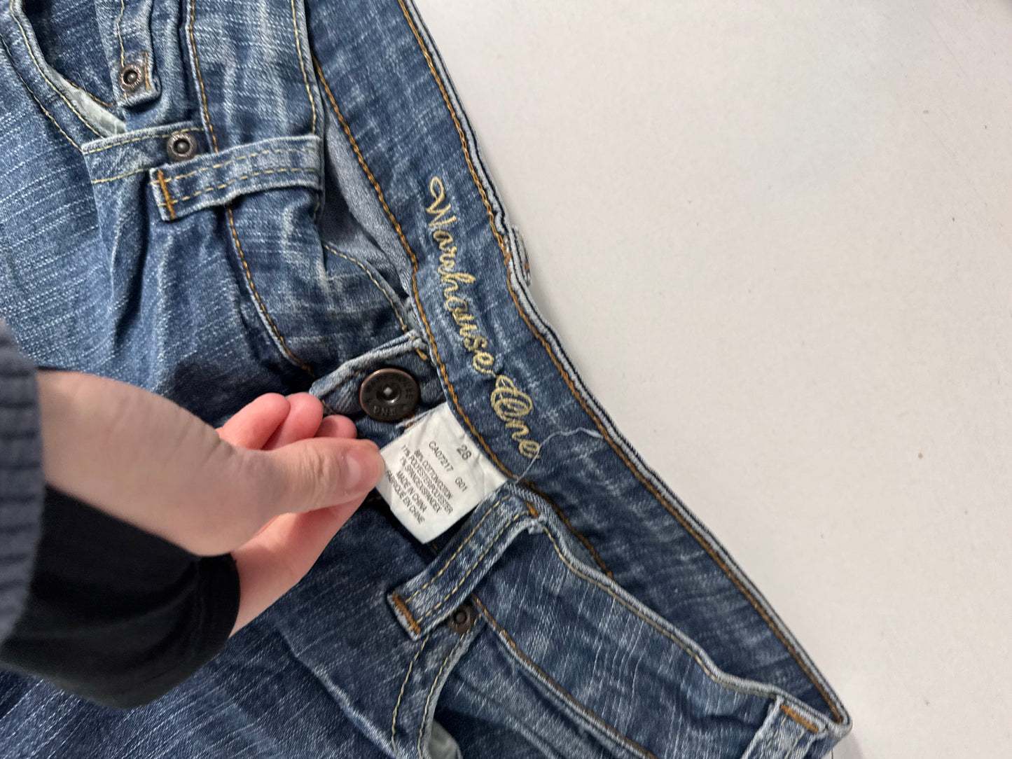 Lågmidjade jeans stl: S/M