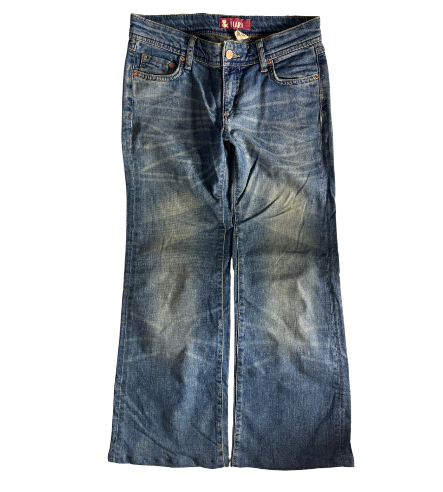 Lågmidjade jeans–stl: S