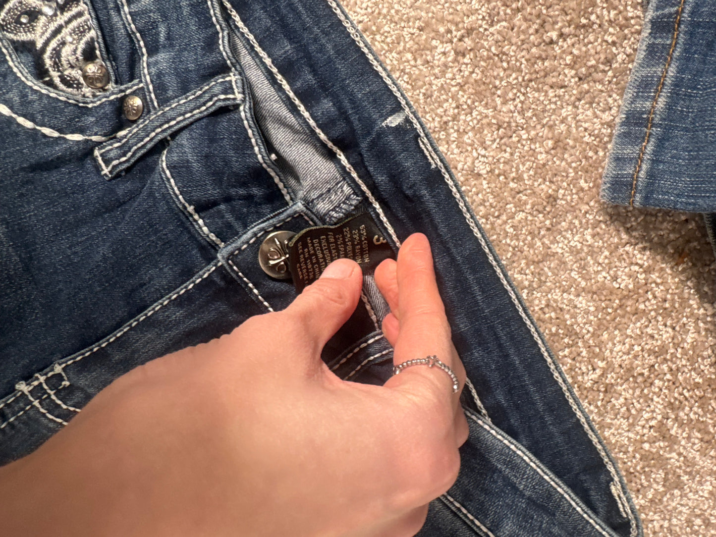Lågmidjade jeans stl: XS