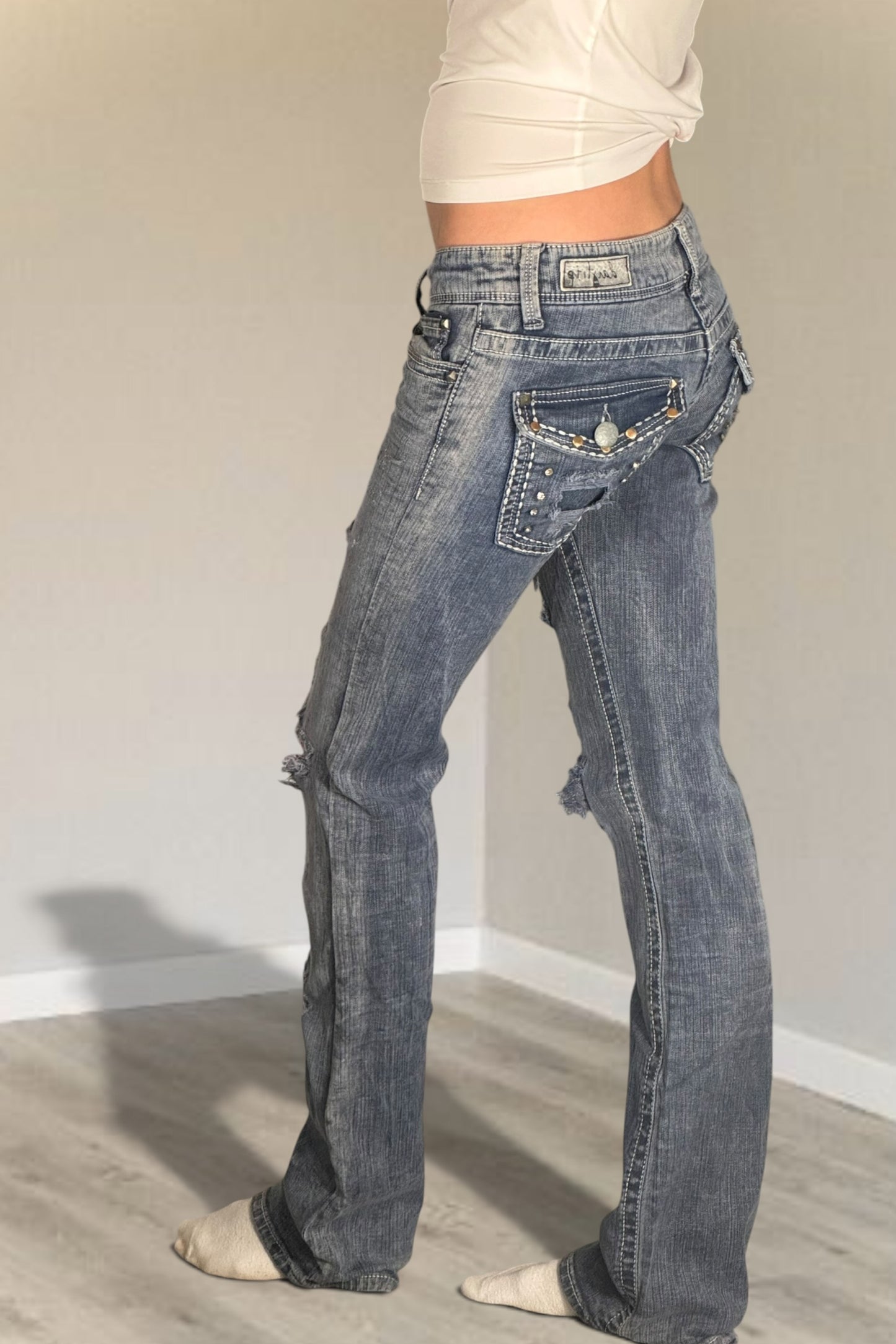 Lågmidjade jeans stl: XS