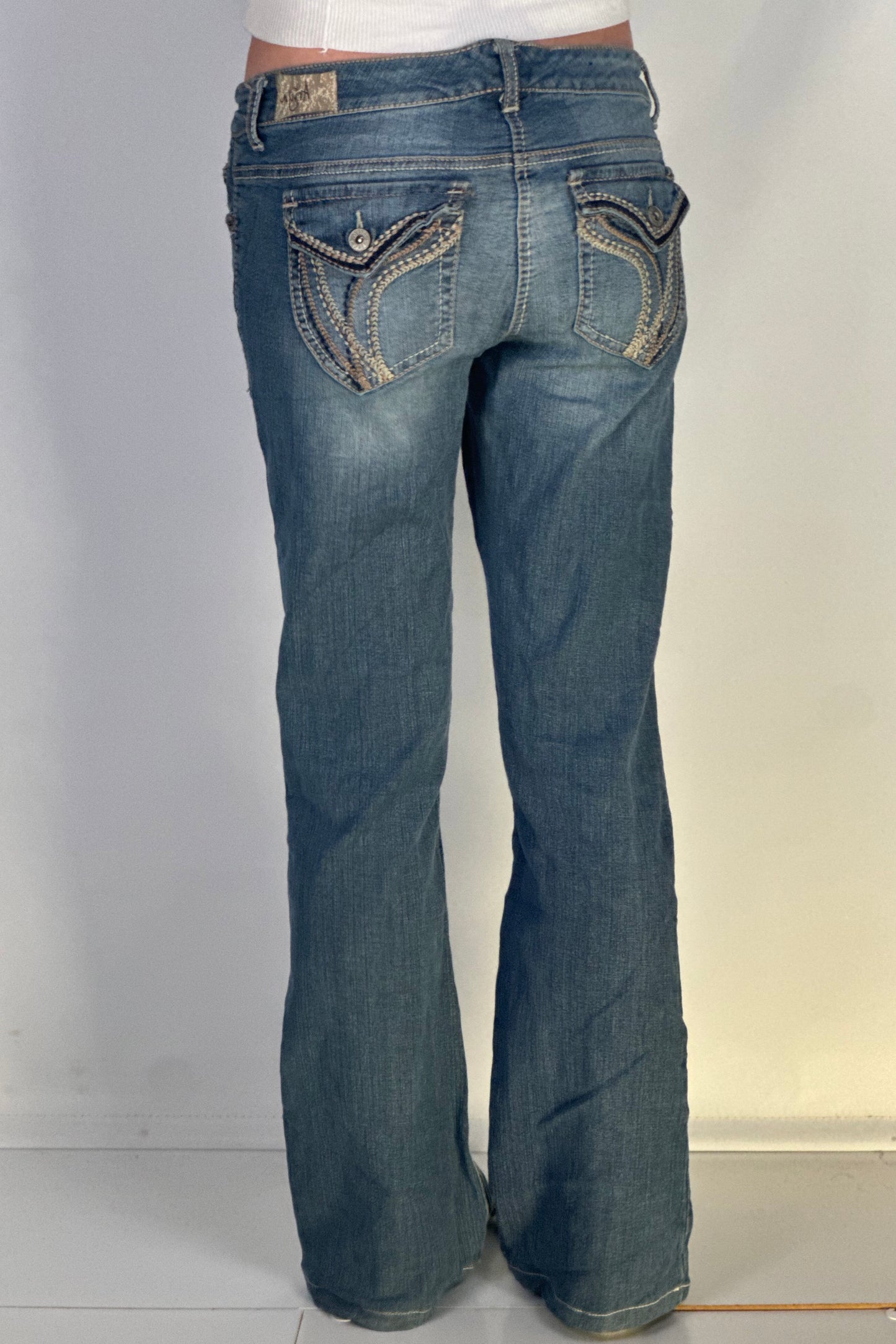 Lågmidjade jeans stl: S/M