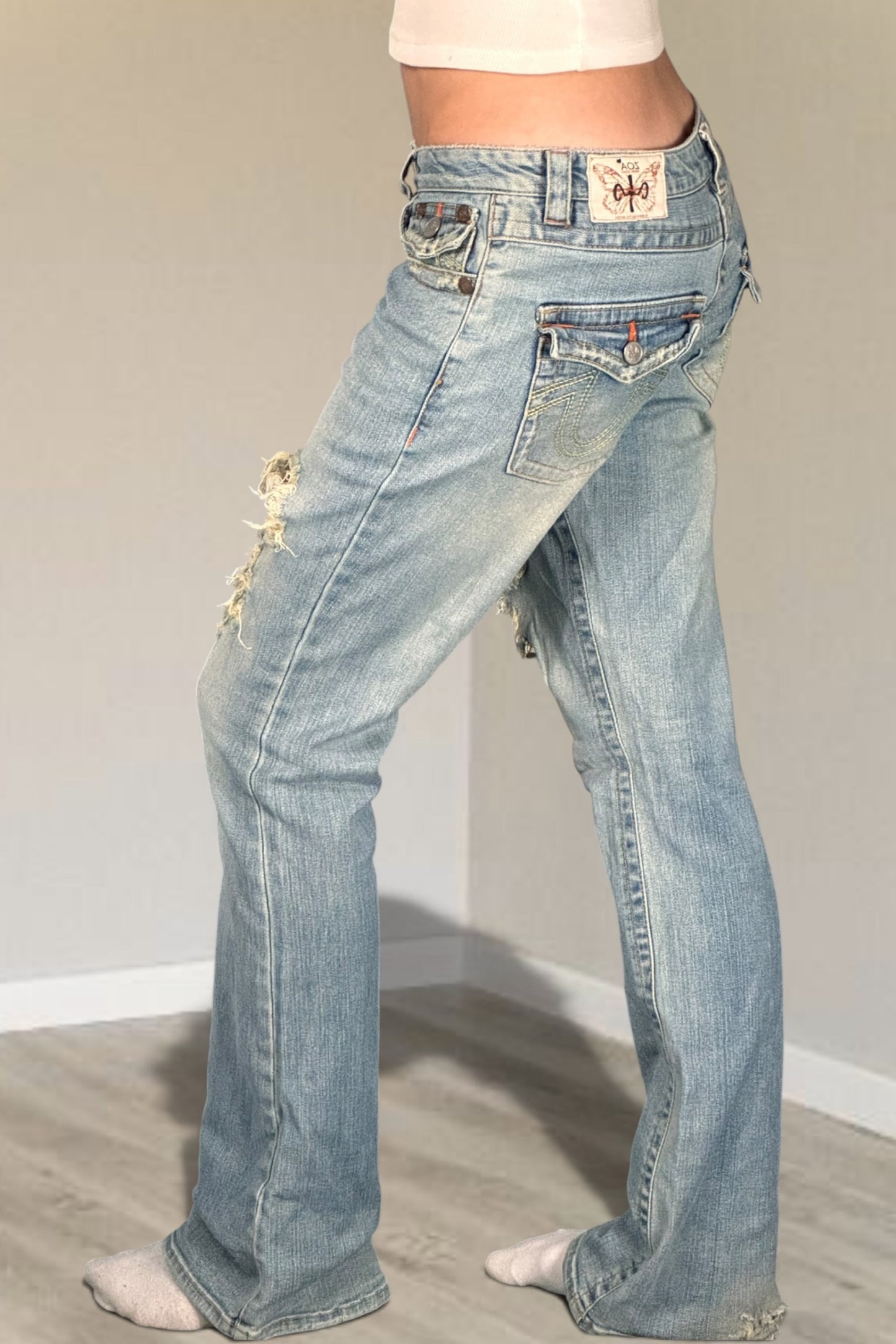 Lågmidjade jeans stl: S