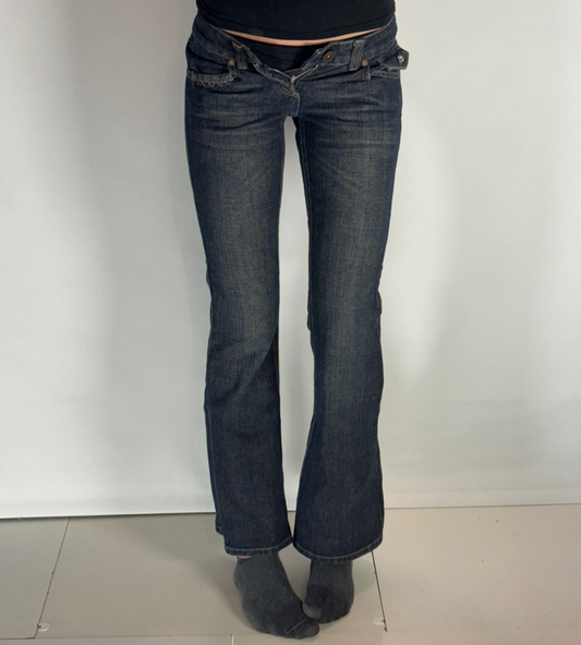 Lågmidjade jeans–stl: XXS