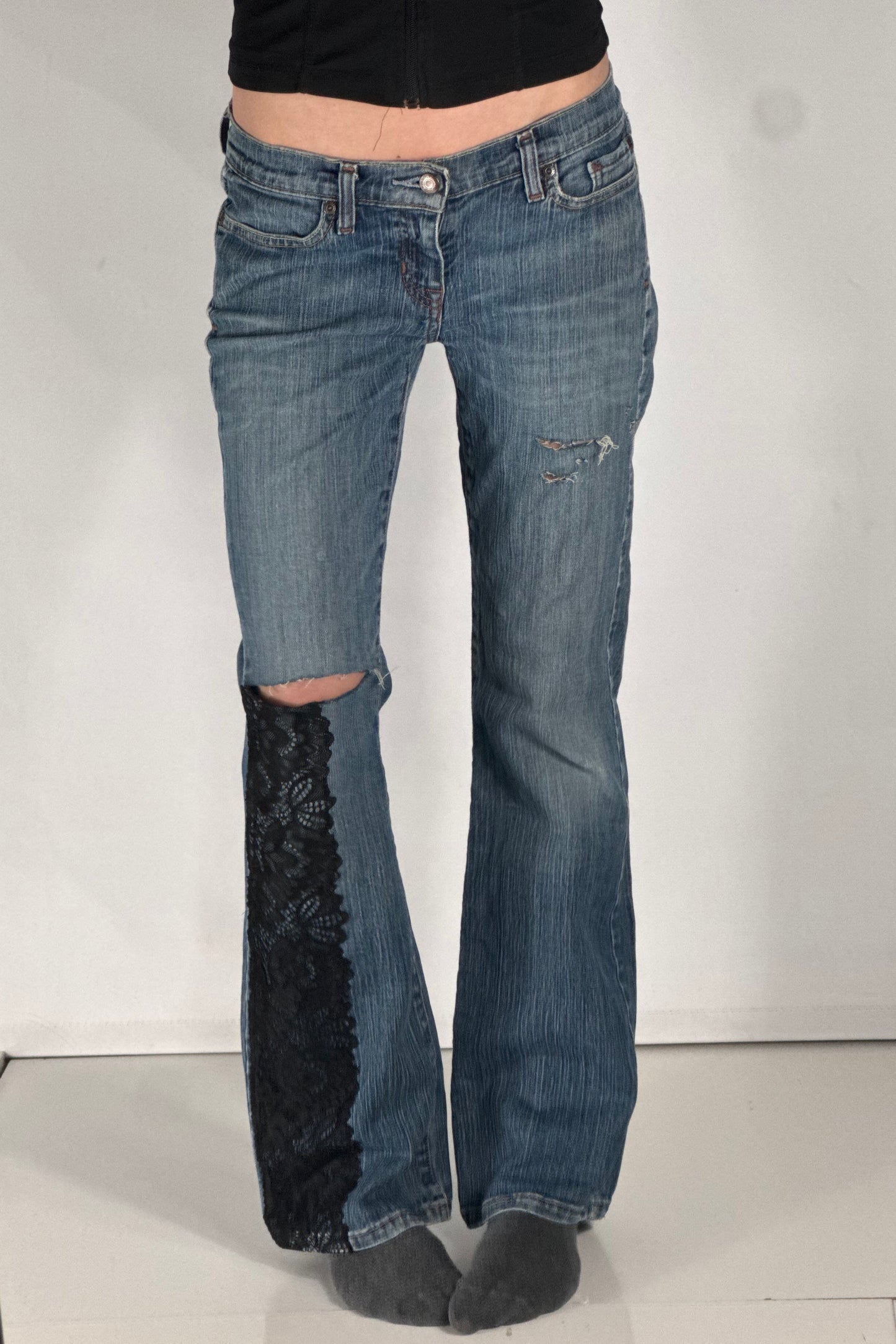 Lågmidjade jeans stl: XS