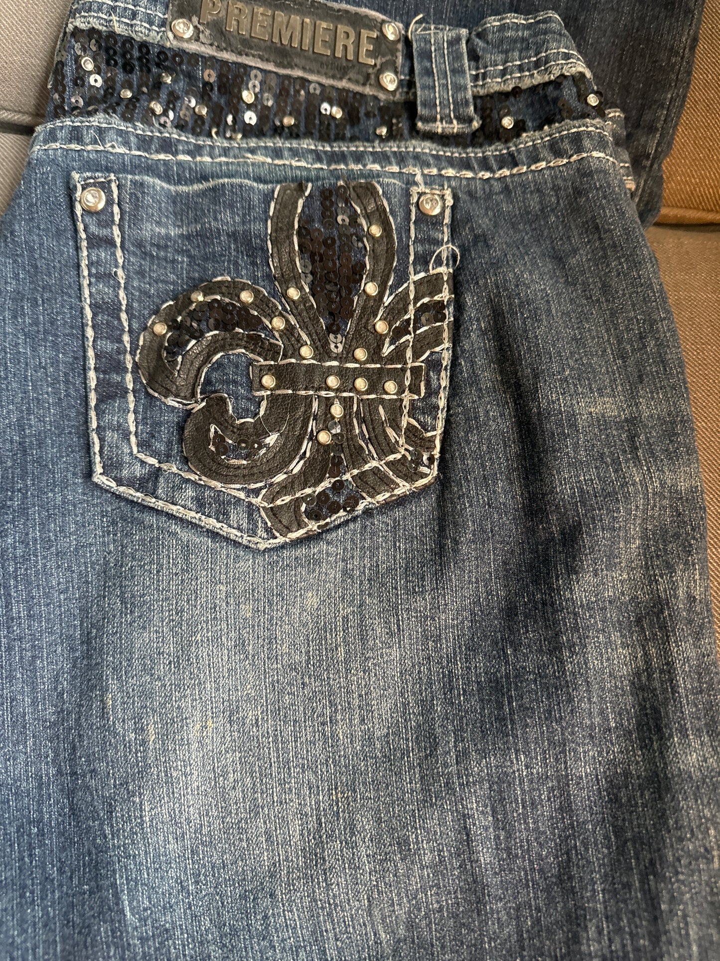 Lågmidjade jeans stl: XL