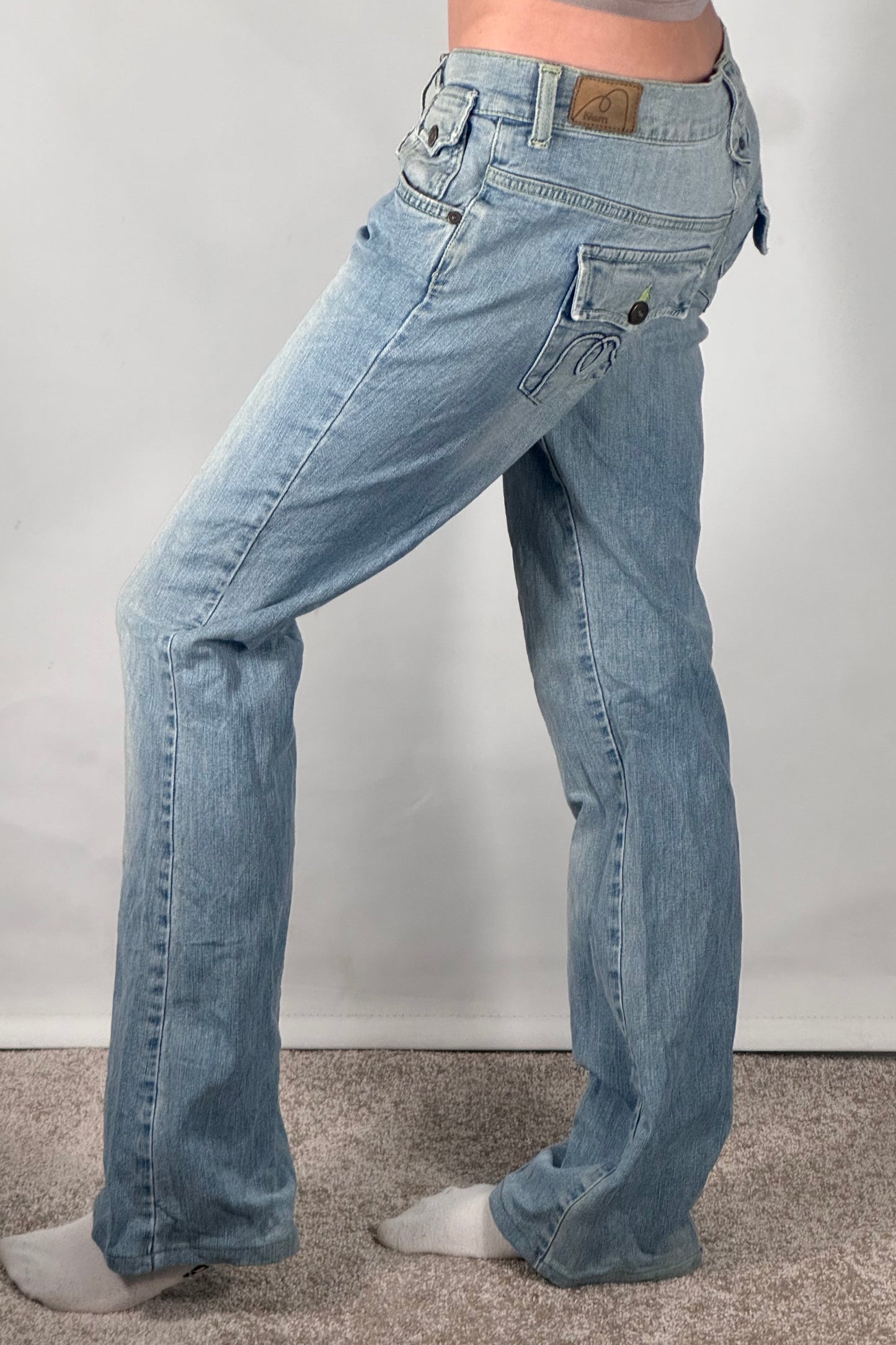 Lågmidjade jeans stl: S