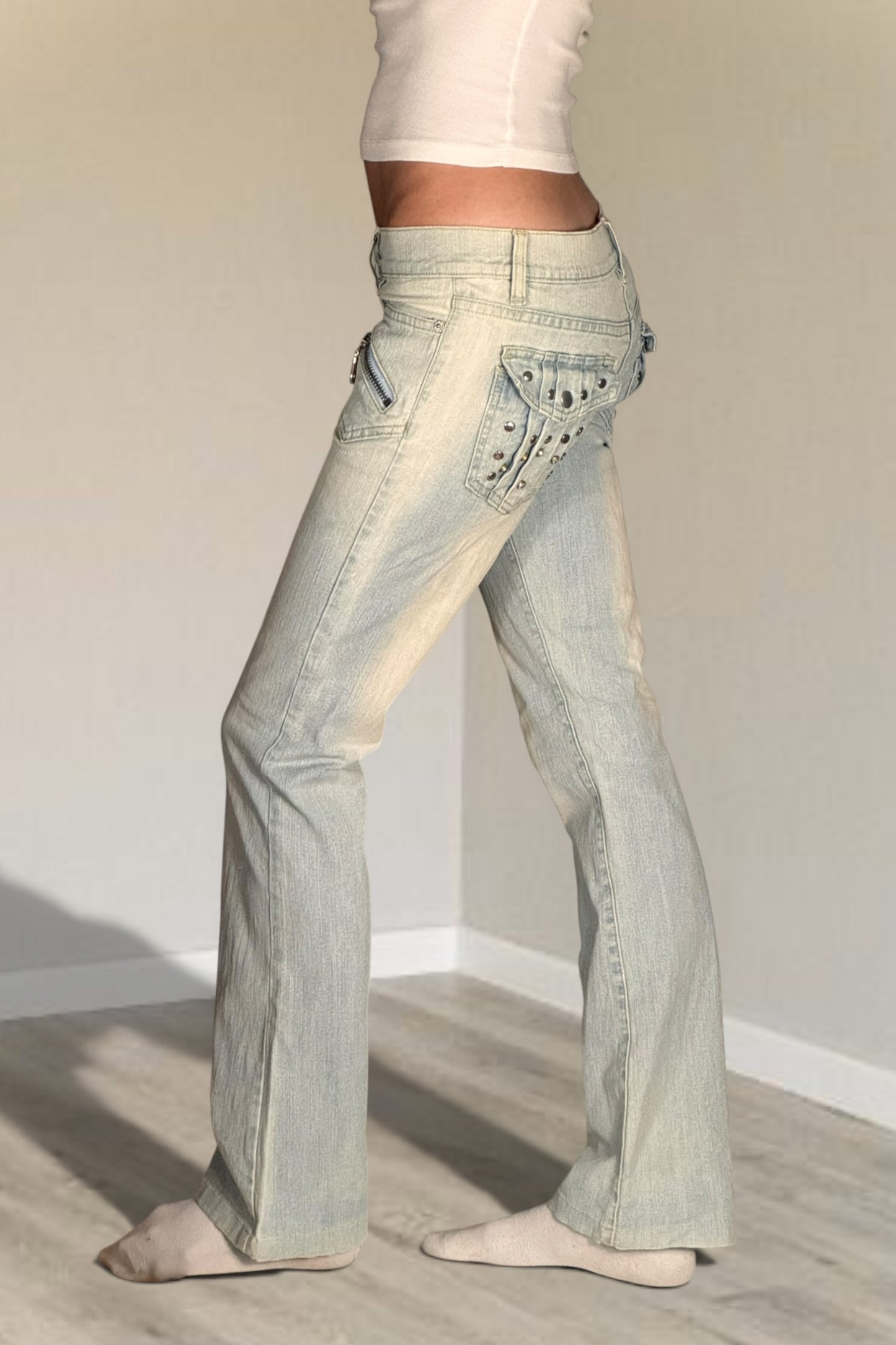 Lågmidjade jeans stl: XS