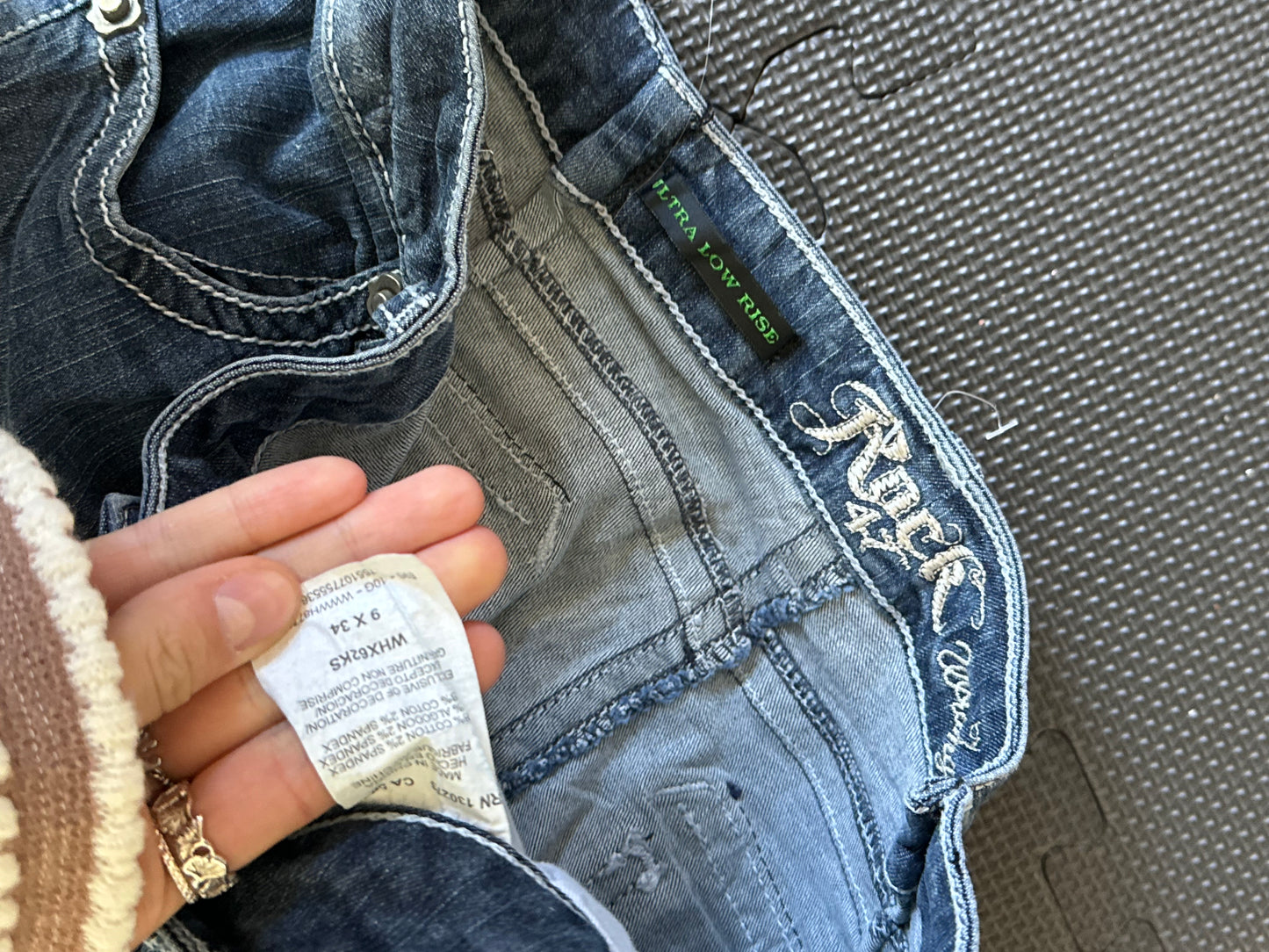 Lågmidjade jeans stl: S