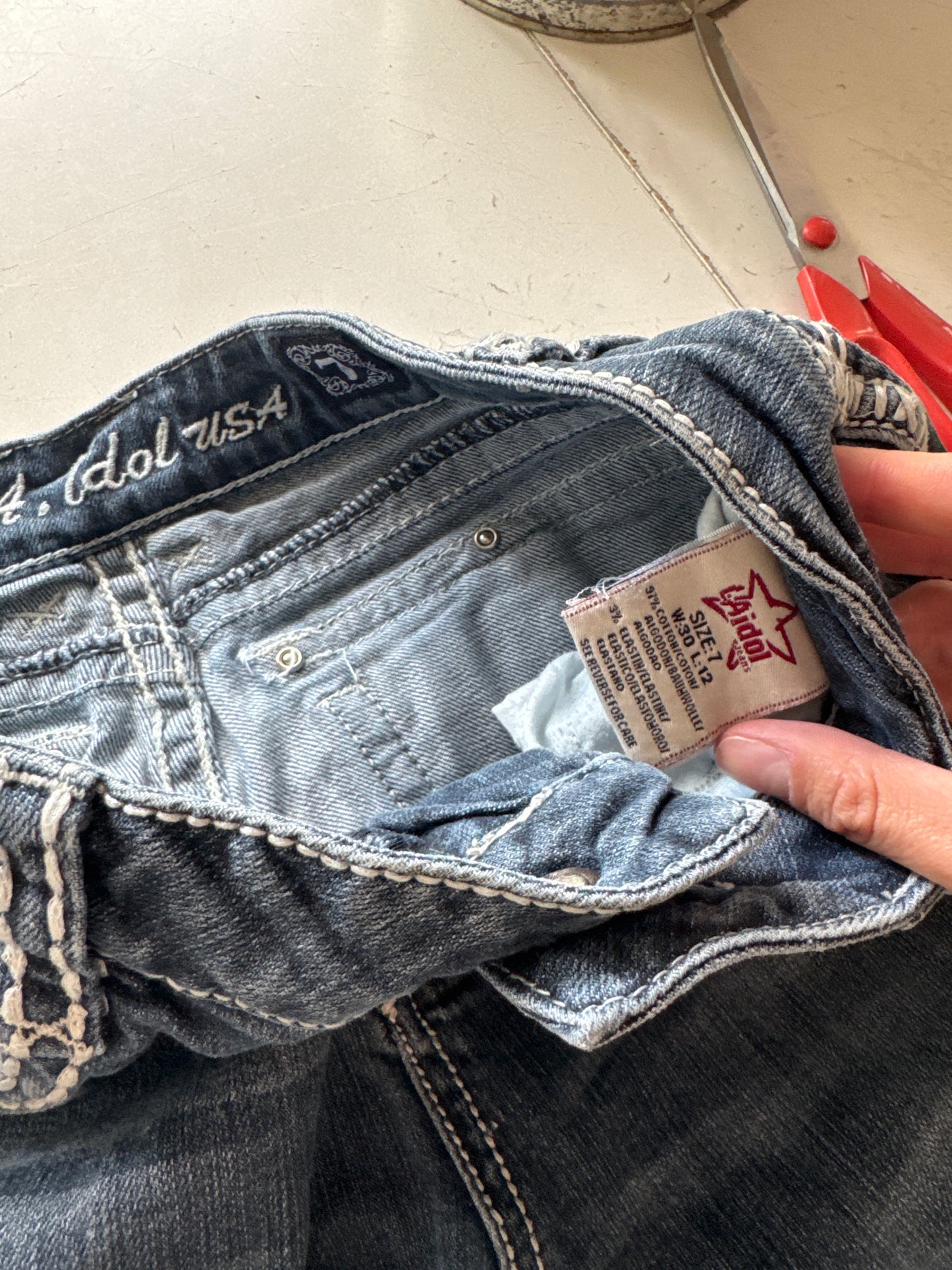 L.A idol jeans shorts stl: XS/S