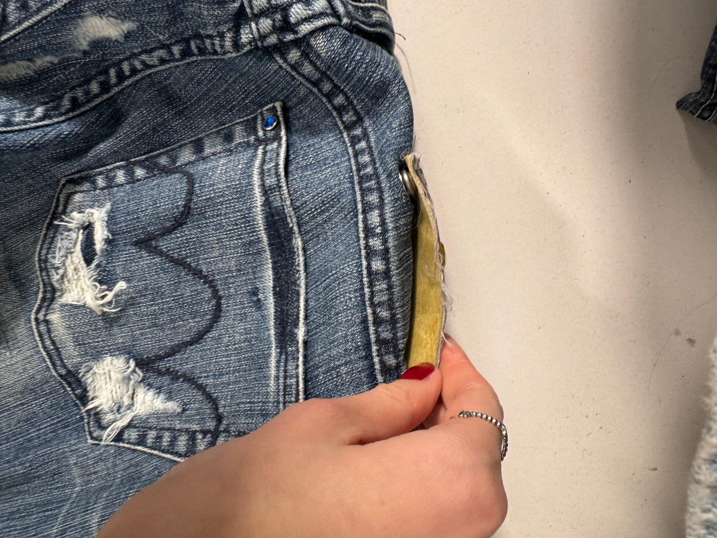 Lågmidjade jeans stl: S