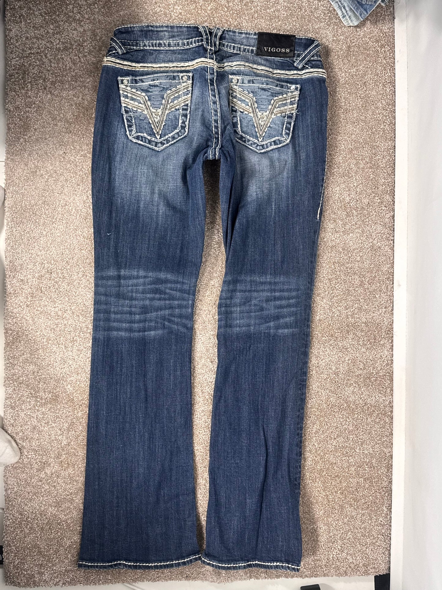 Lavtaljede jeans str: S