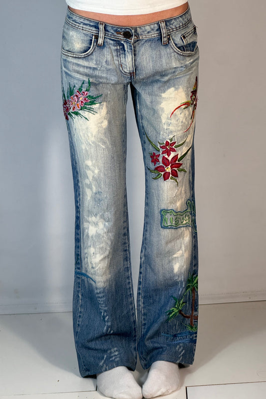 Lågmidjade jeans stl: M