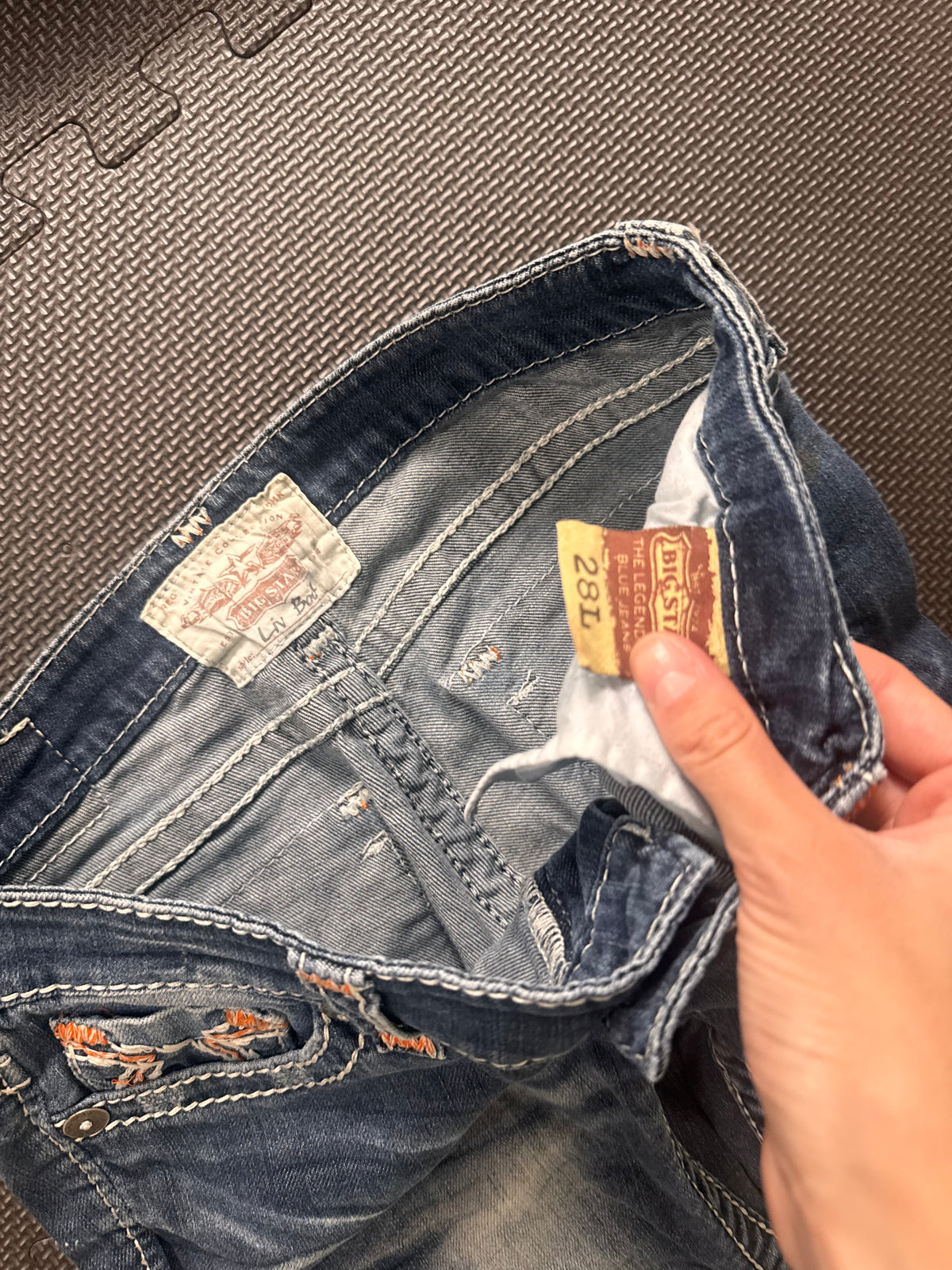 Lågmidjade jeans stl: S
