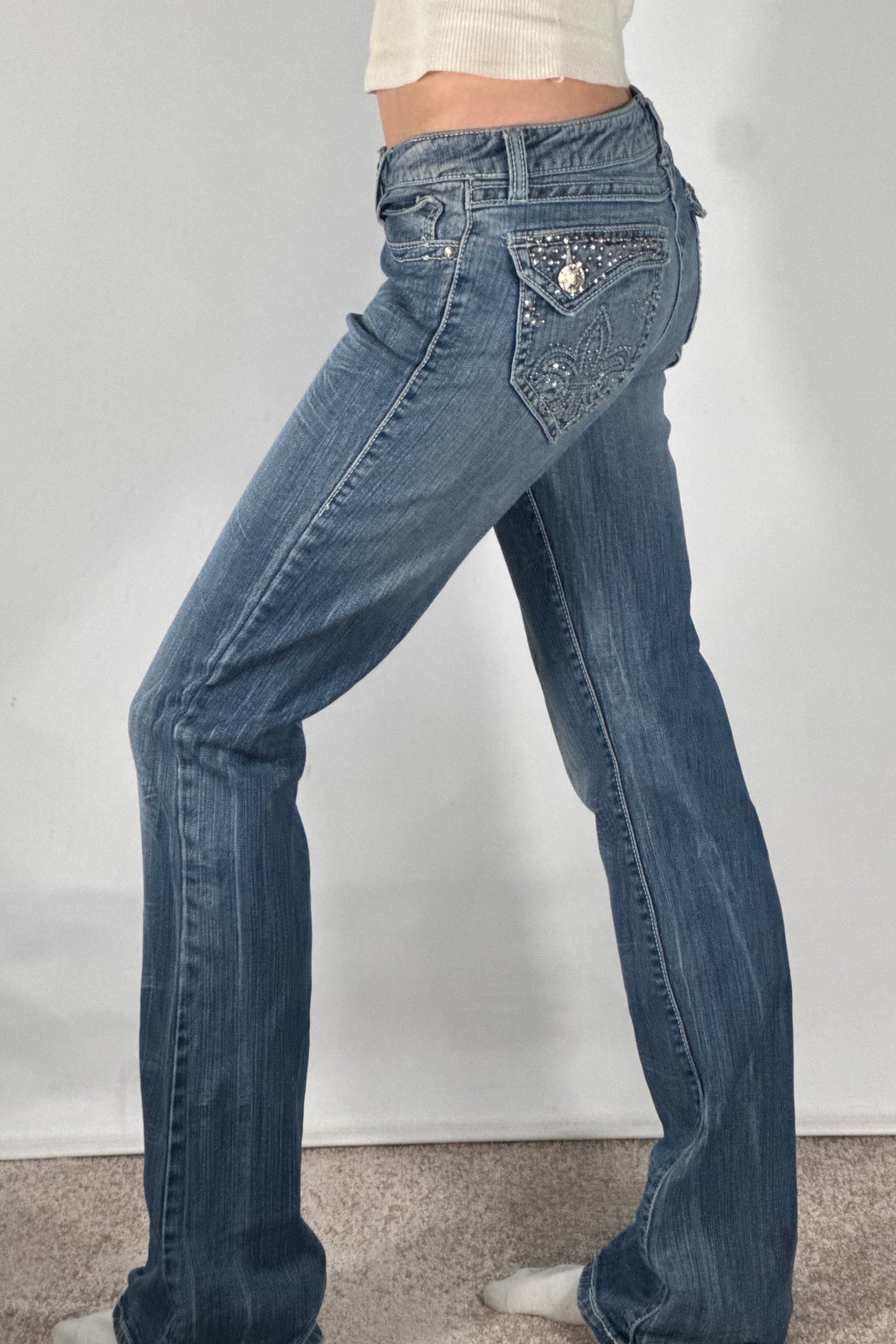 Lågmidjade jeans stl: XS
