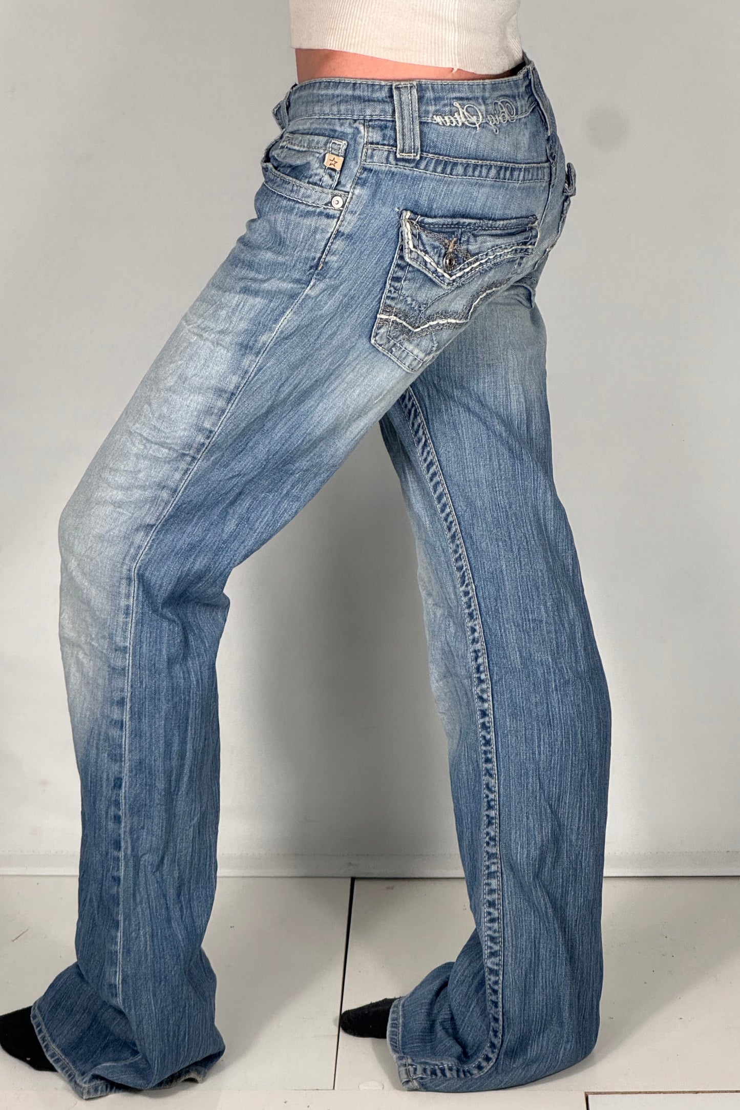 Lågmidjade jeans stl: S/M