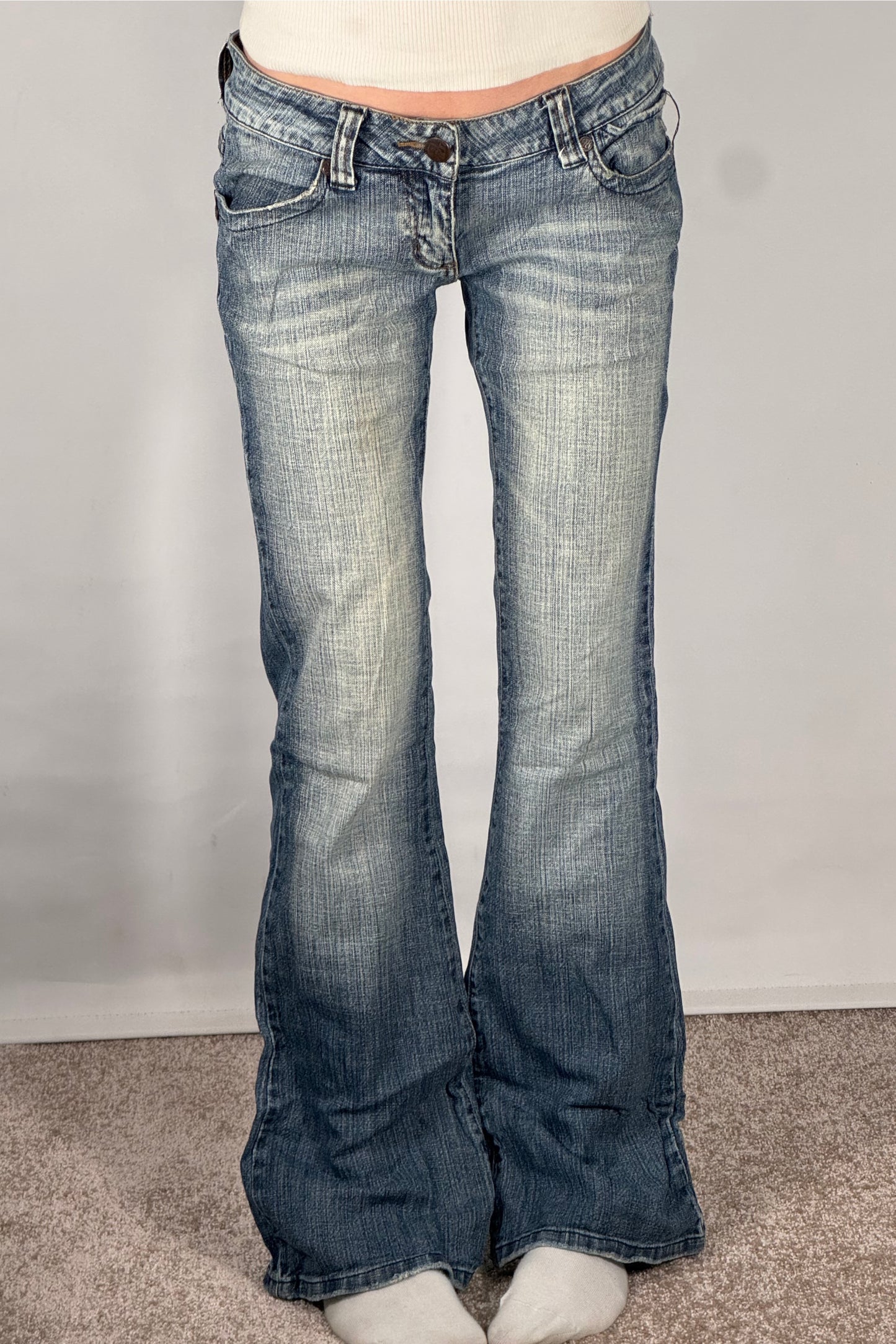 Lågmidjade jeans stl: S/M
