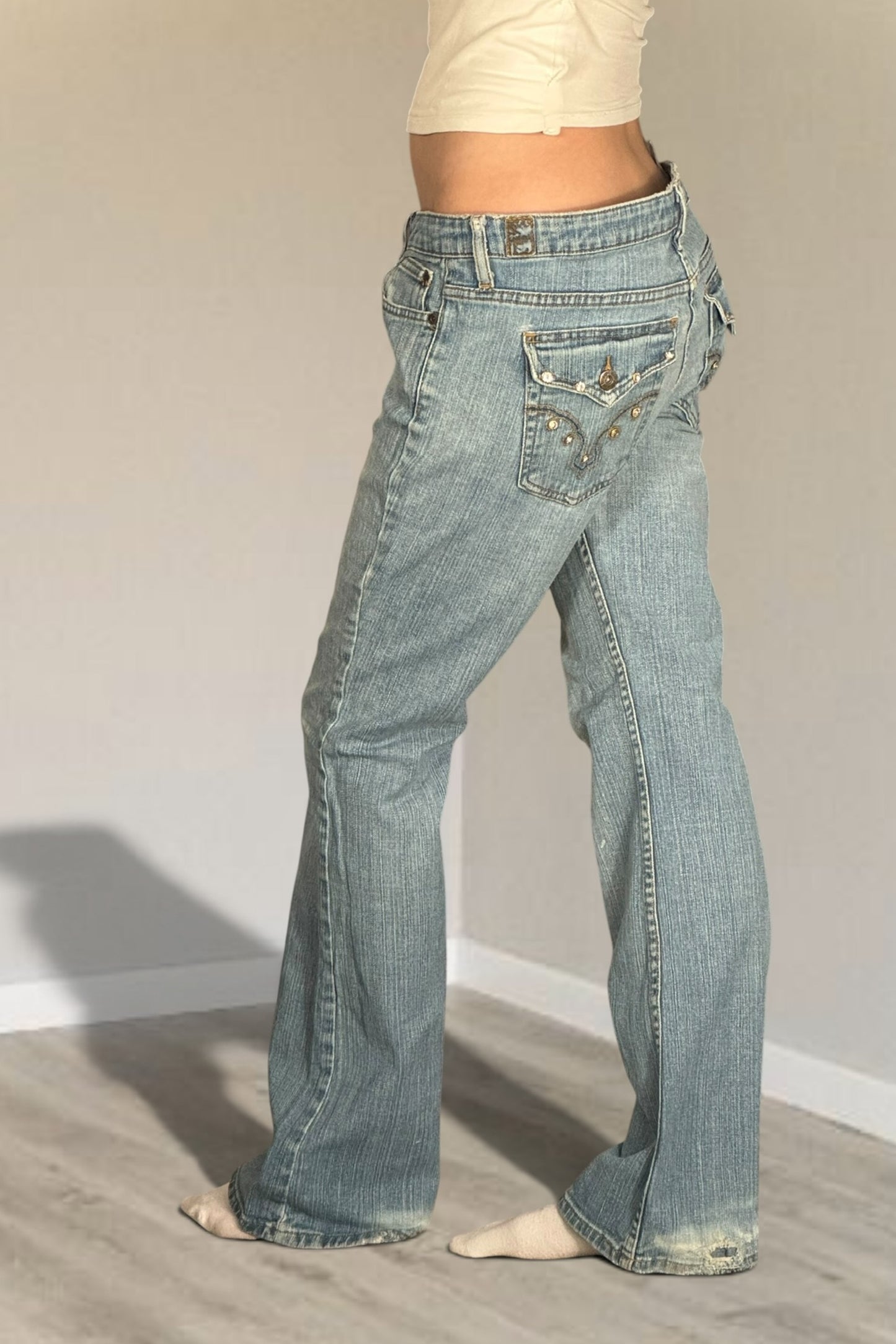Lågmidjade jeans stl: M/L