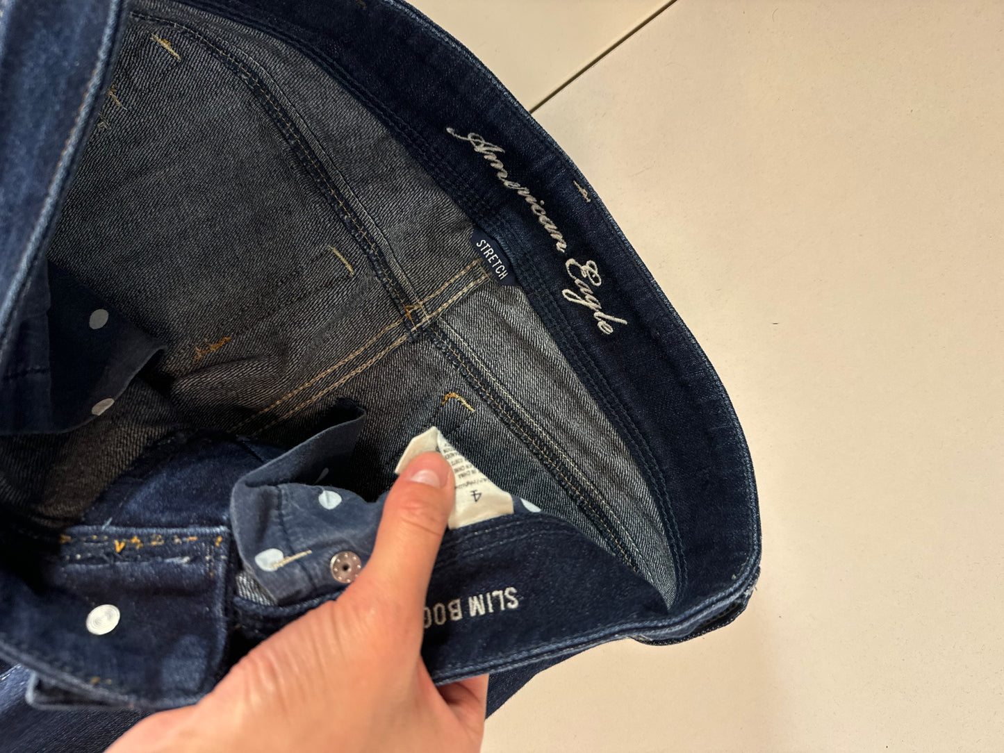 Lågmidjade jeans stl: S