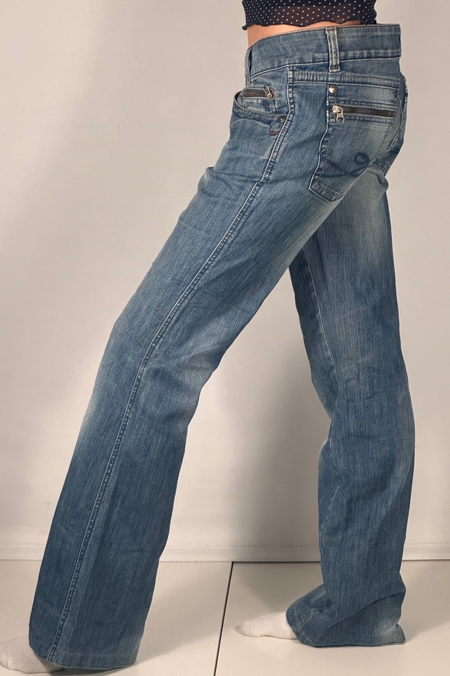 Lågmidjade jeans stl: S