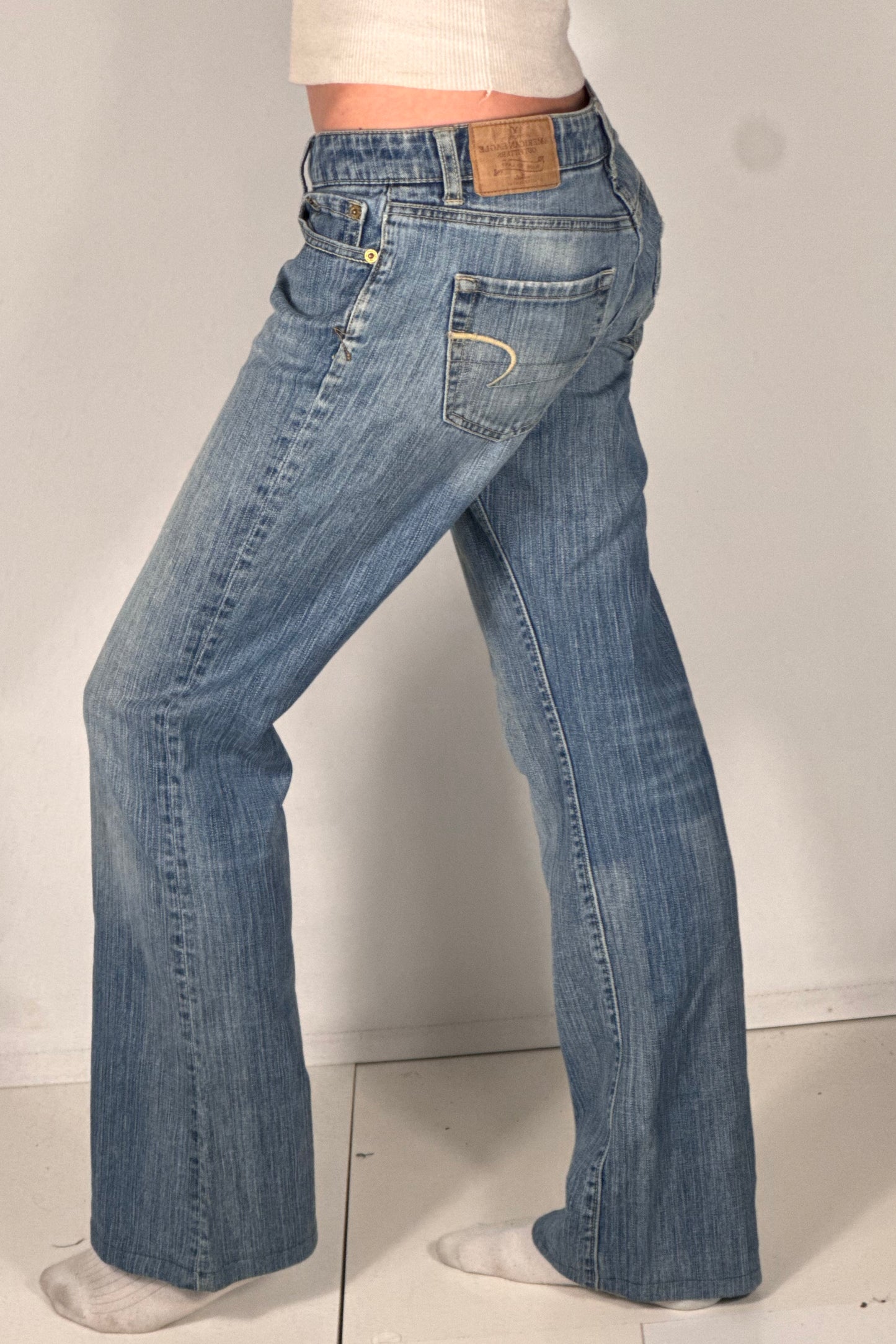 Lavtaljede jeans str: S
