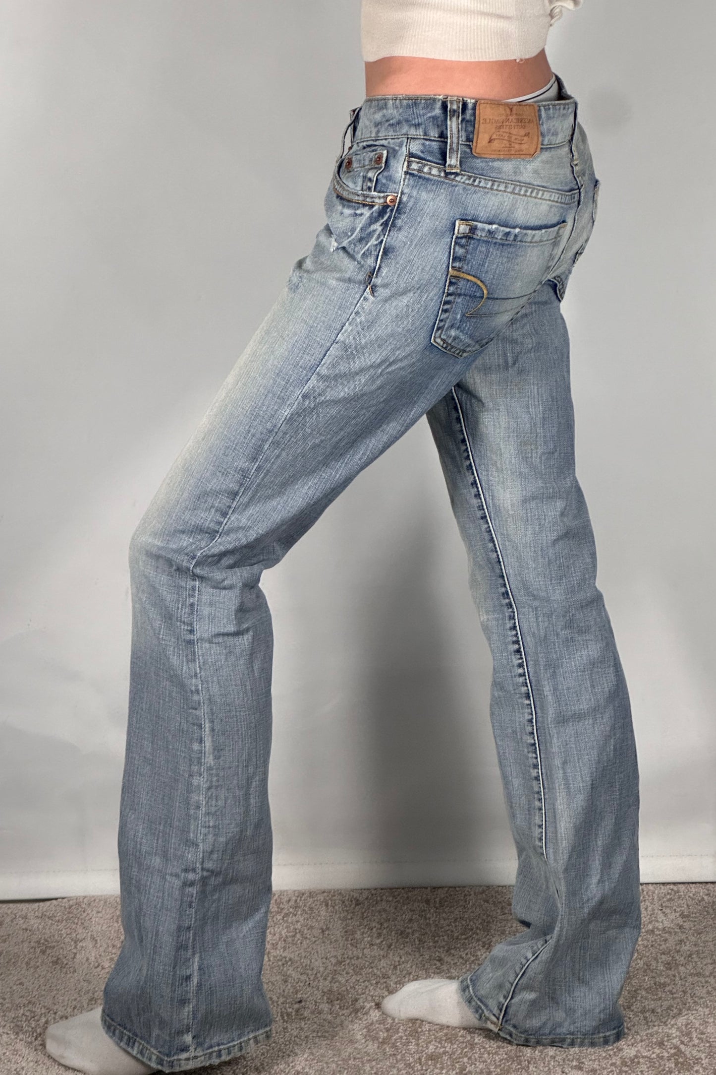 Lågmidjade jeans stl: S