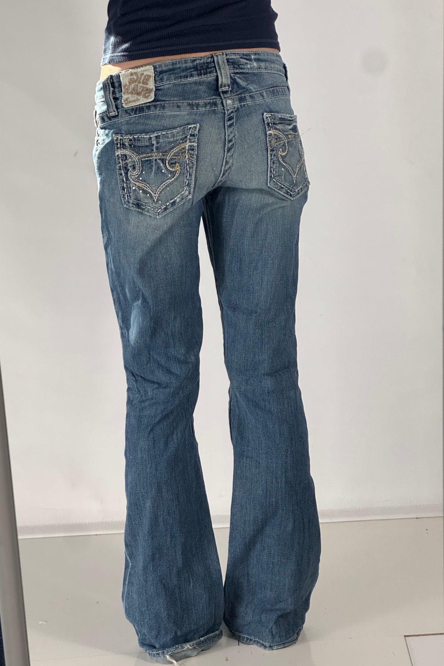Lågmidjade jeans stl: S