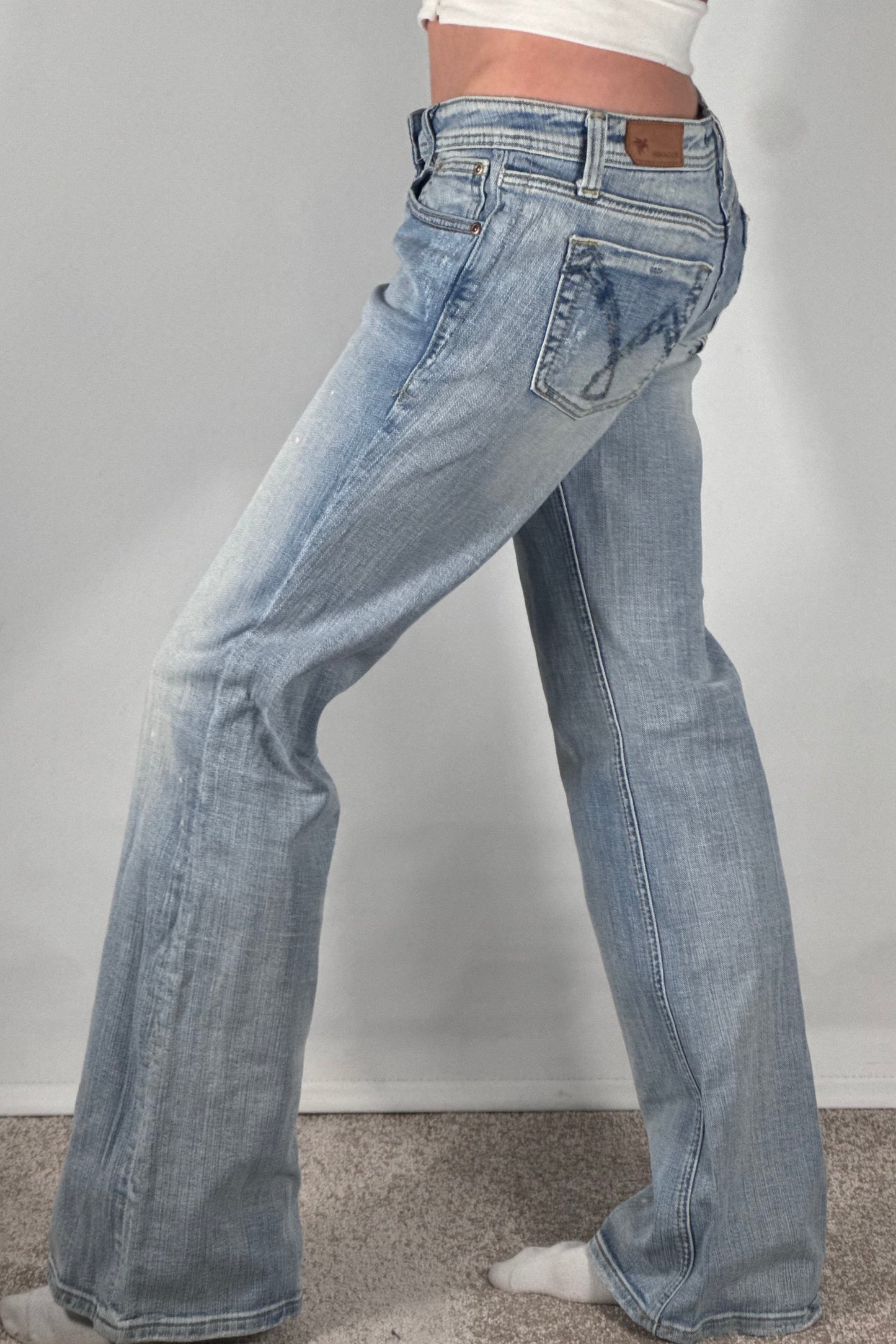 Lavtaljede jeans str: S