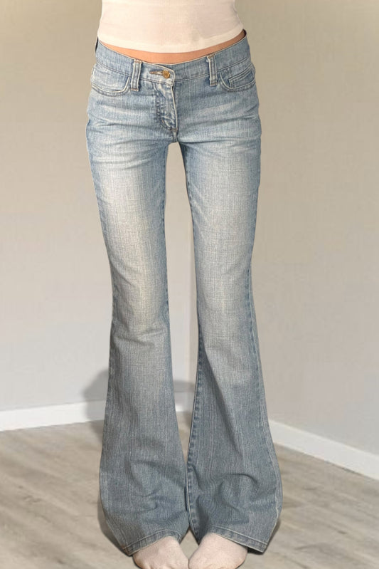 Utsvängda jeans stl: XS
