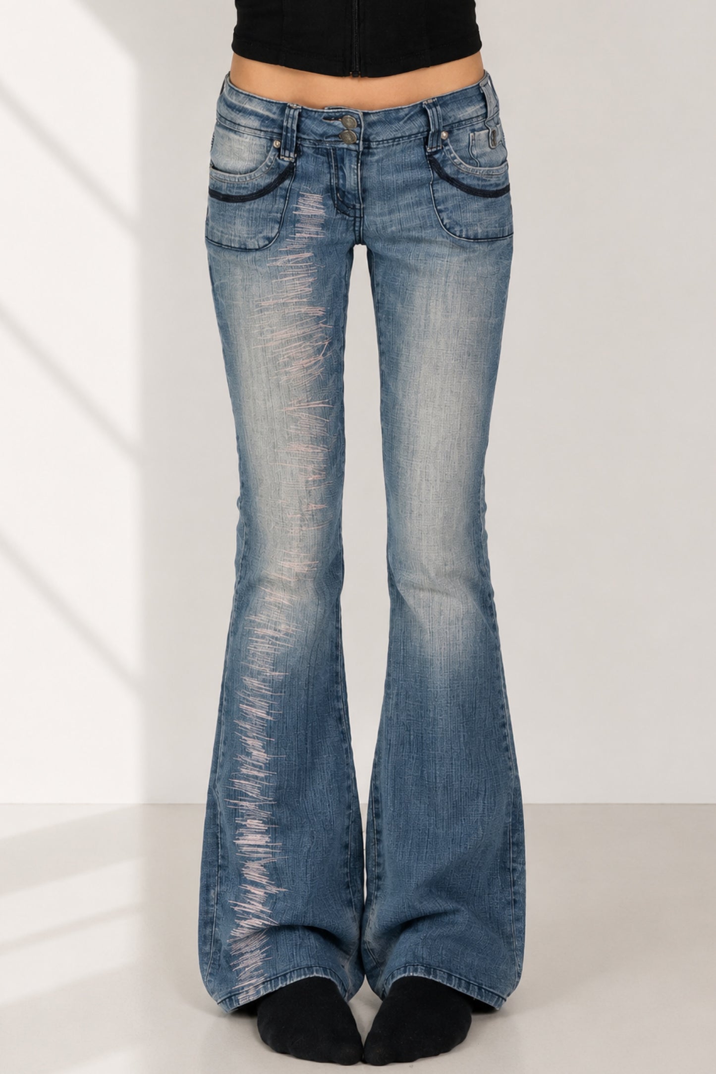 Lågmidjade jeans stl: S/M