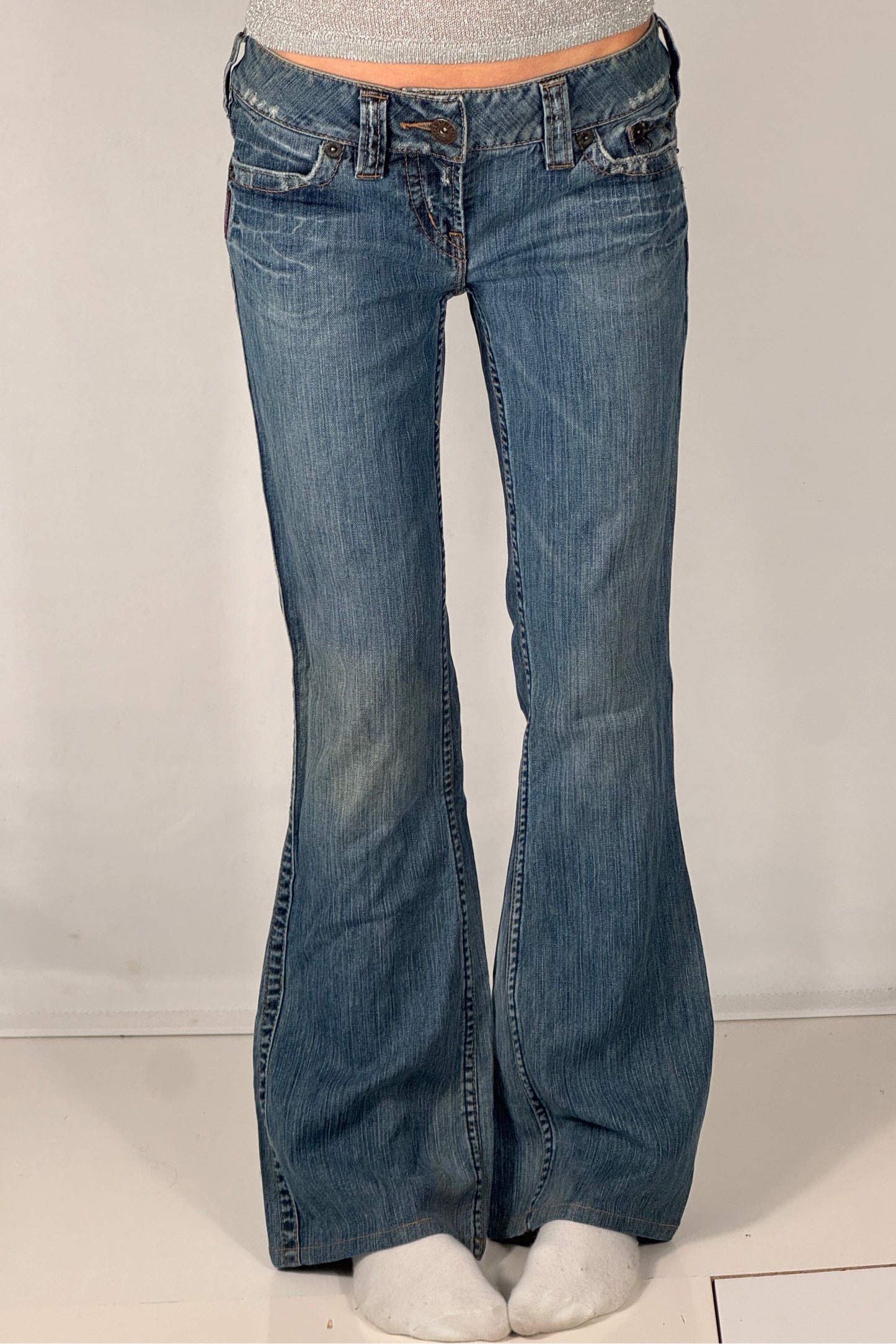 Lavtaljede jeans str: S
